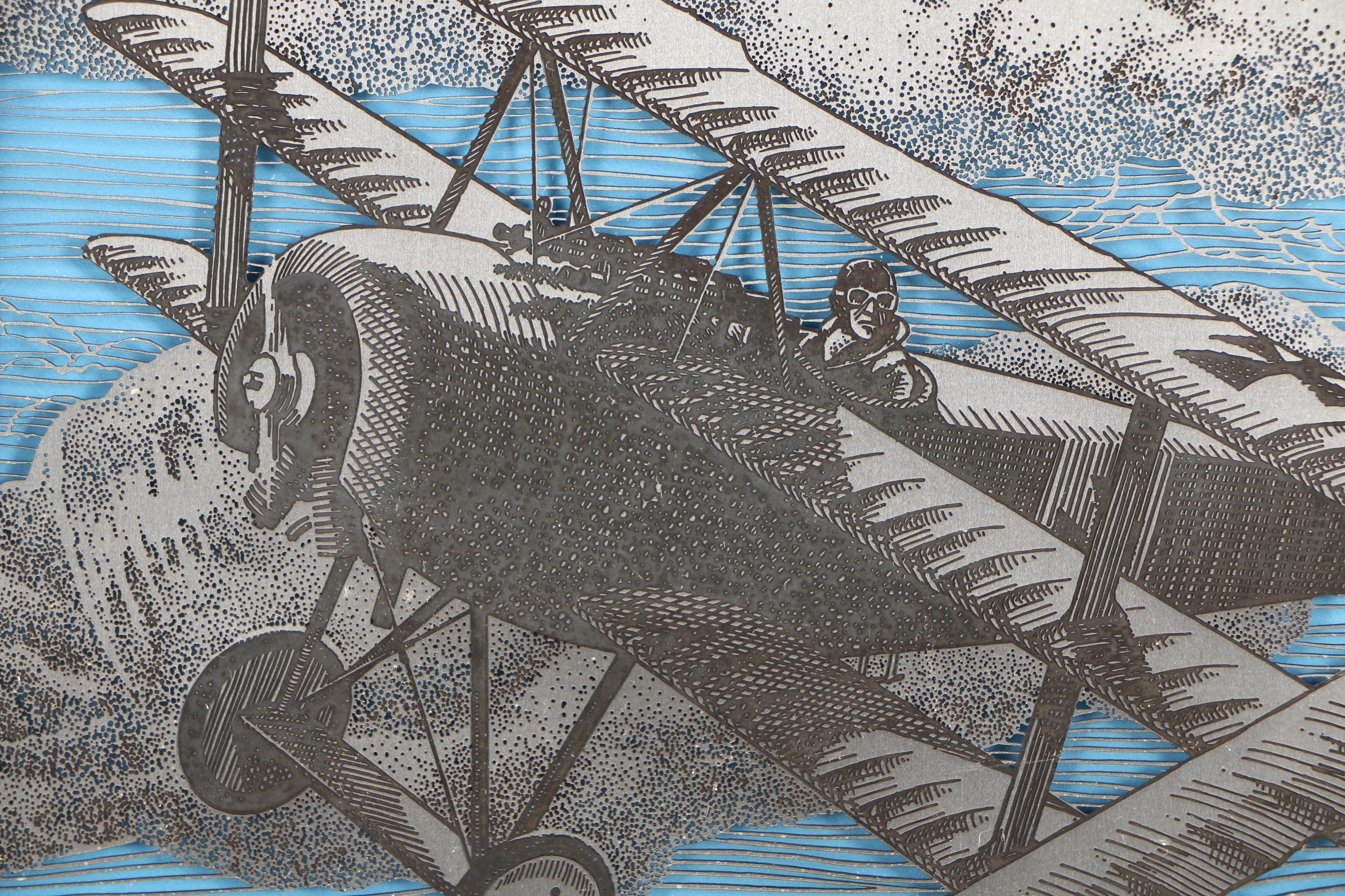 Franklin Mint Limited Edition Silverscene Print "Dogfight 1917"