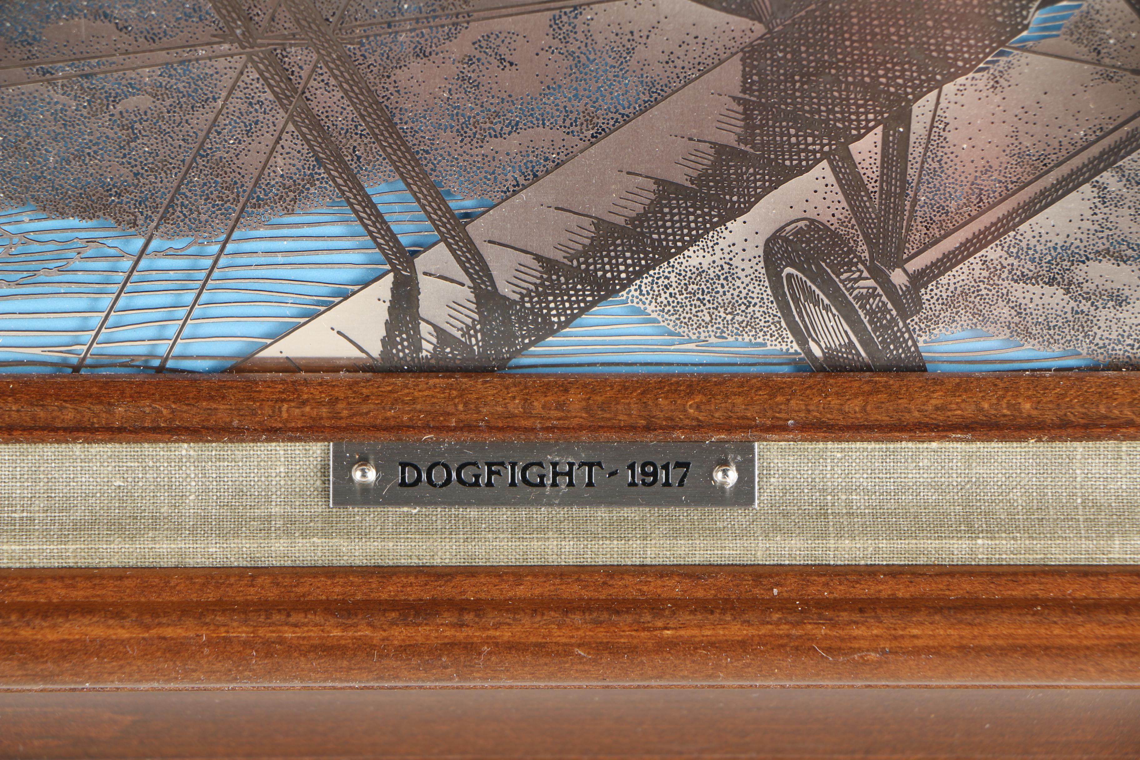 Franklin Mint Limited Edition Silverscene Print "Dogfight 1917"