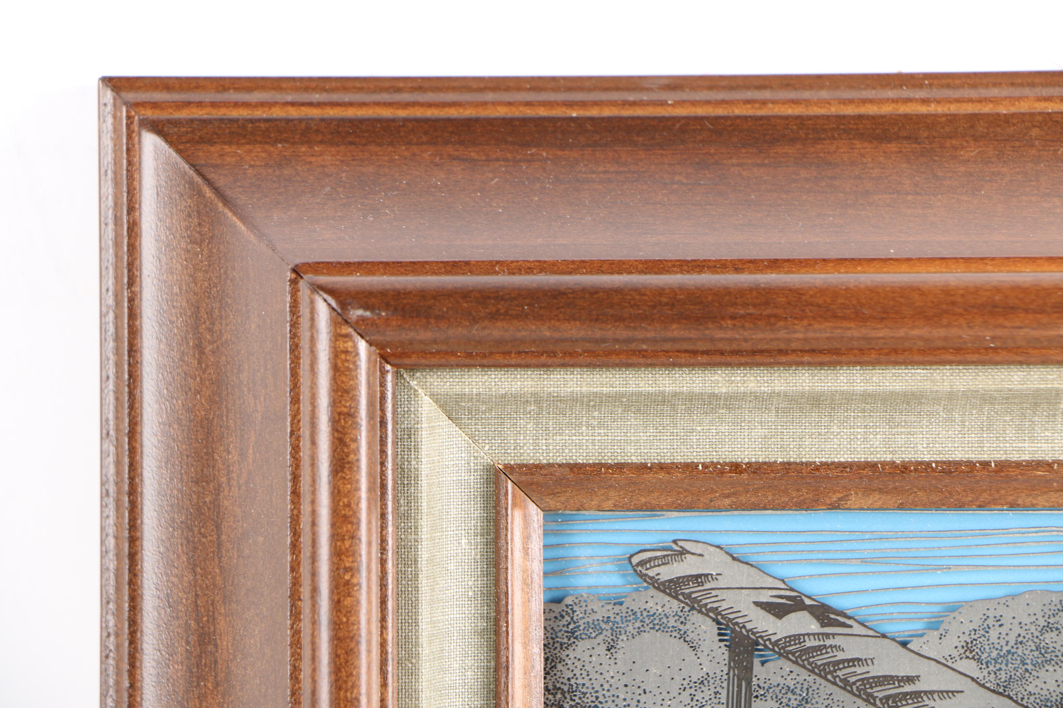 Franklin Mint Limited Edition Silverscene Print "Dogfight 1917"