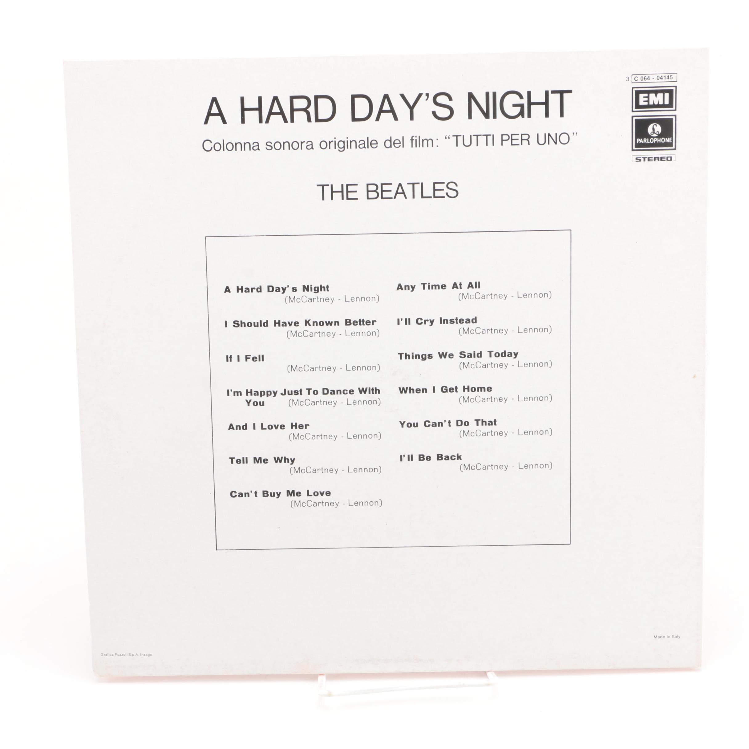 The Beatles "A Hard Day's Night" Italian Stereo Pressing LP