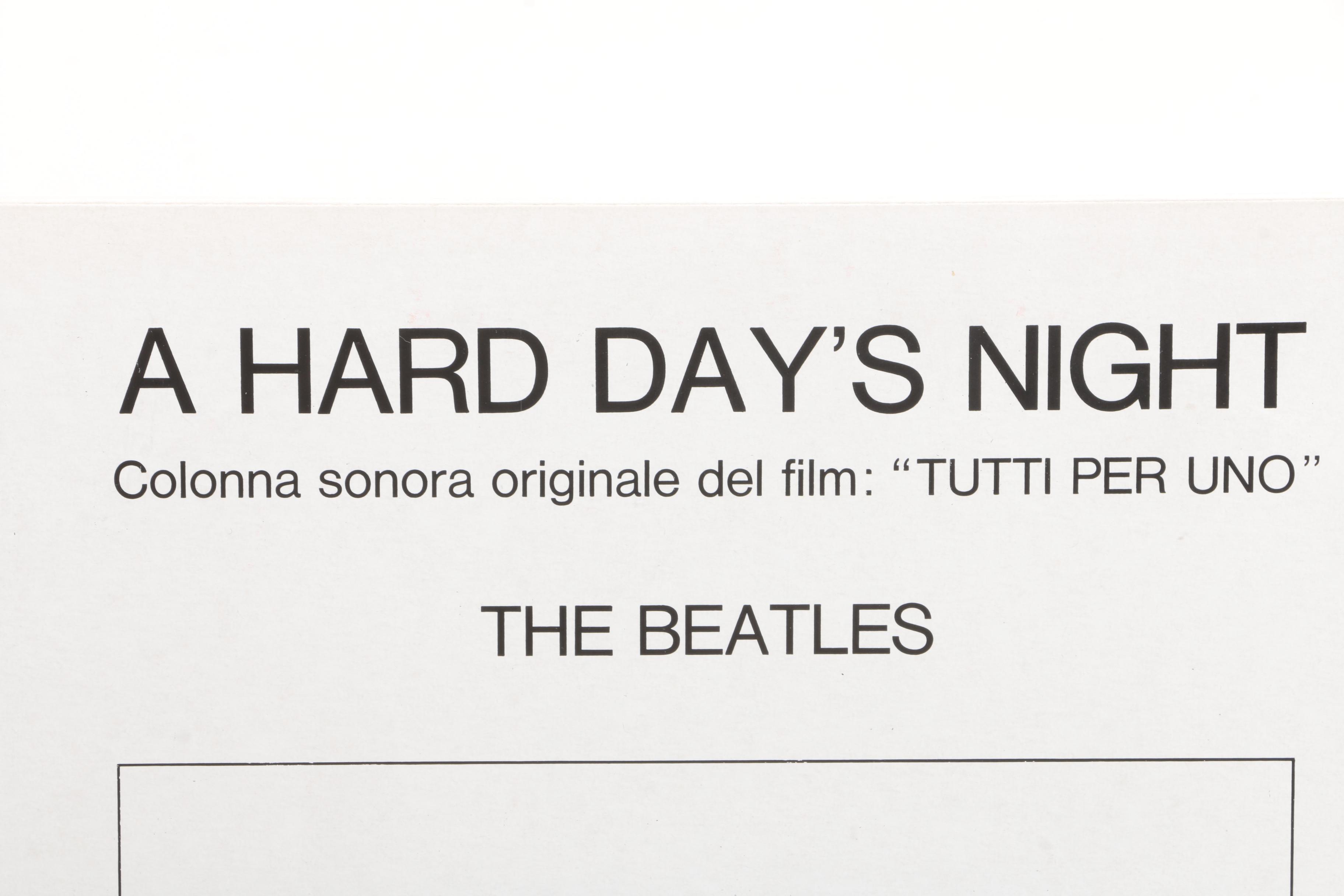 The Beatles "A Hard Day's Night" Italian Stereo Pressing LP