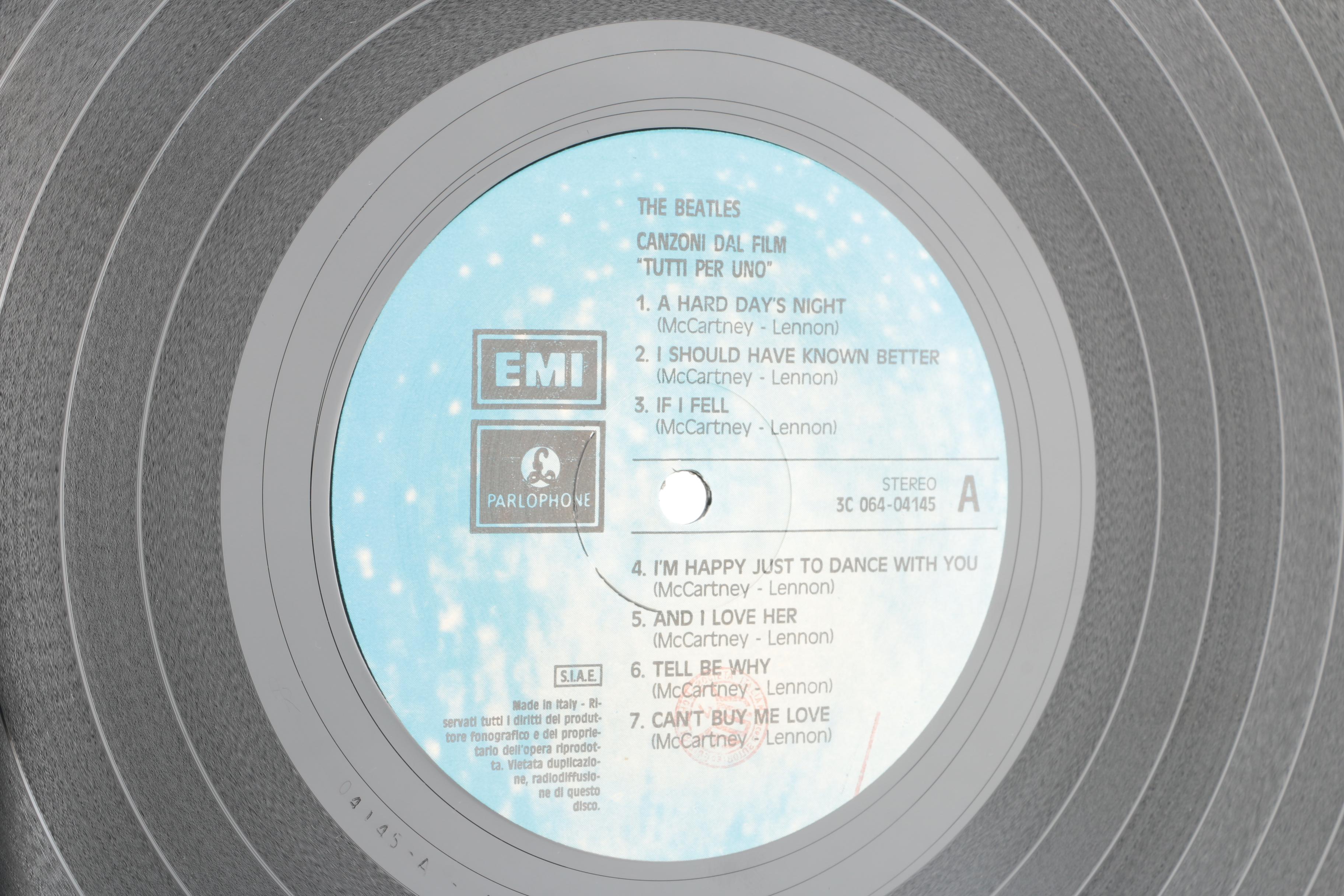 The Beatles "A Hard Day's Night" Italian Stereo Pressing LP