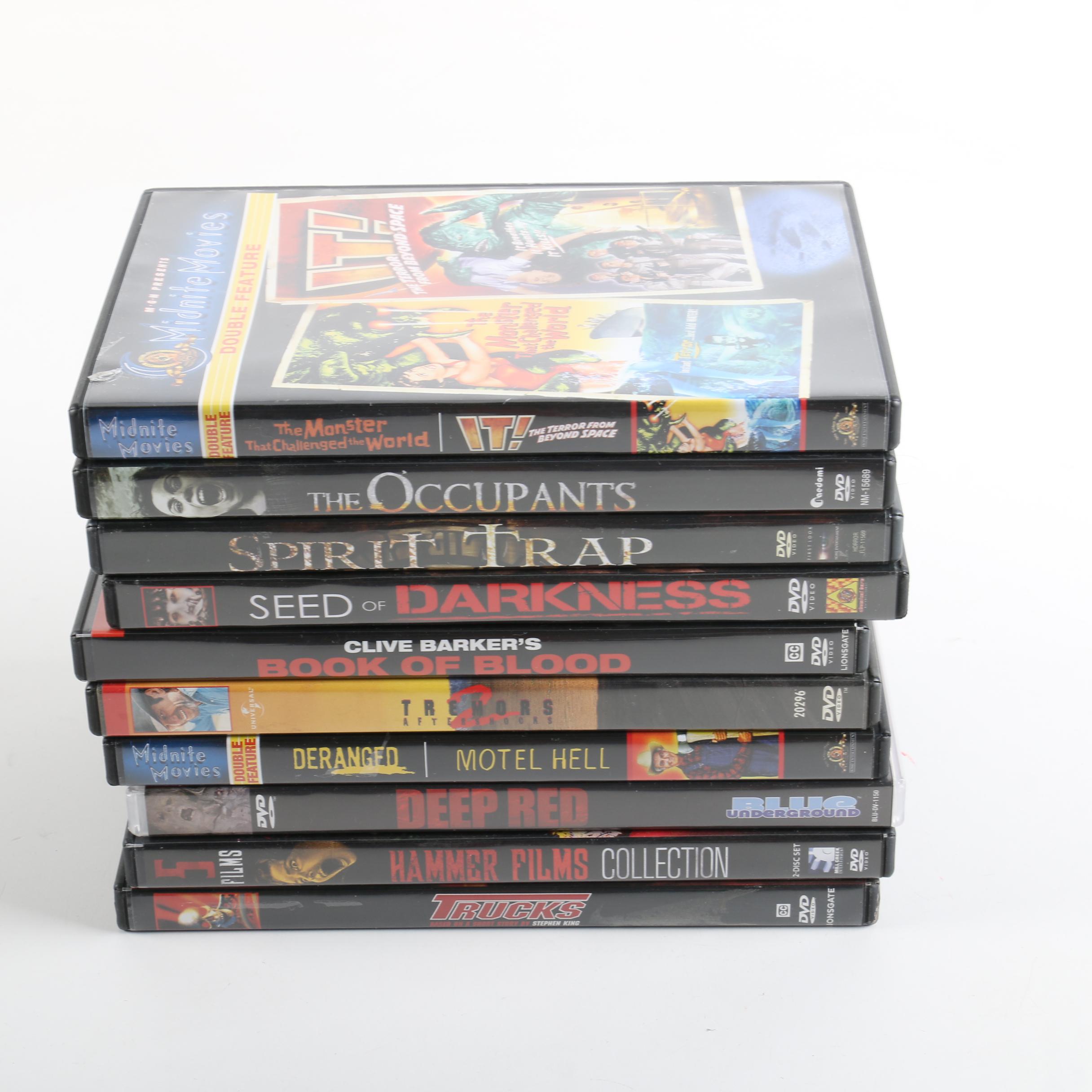 Horror DVDs Including Hammer Films, Clive Barker, Steven King