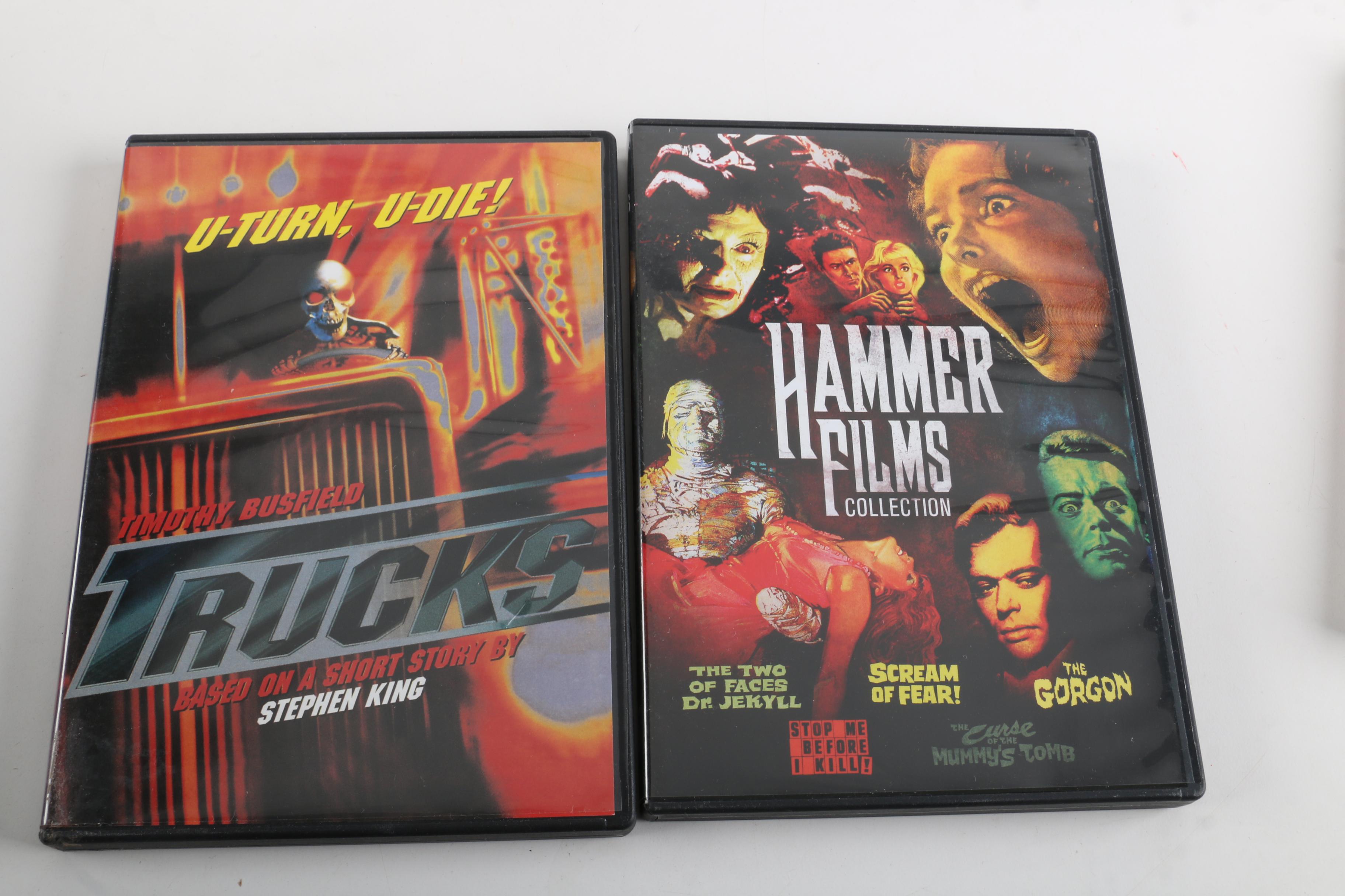 Horror DVDs Including Hammer Films, Clive Barker, Steven King