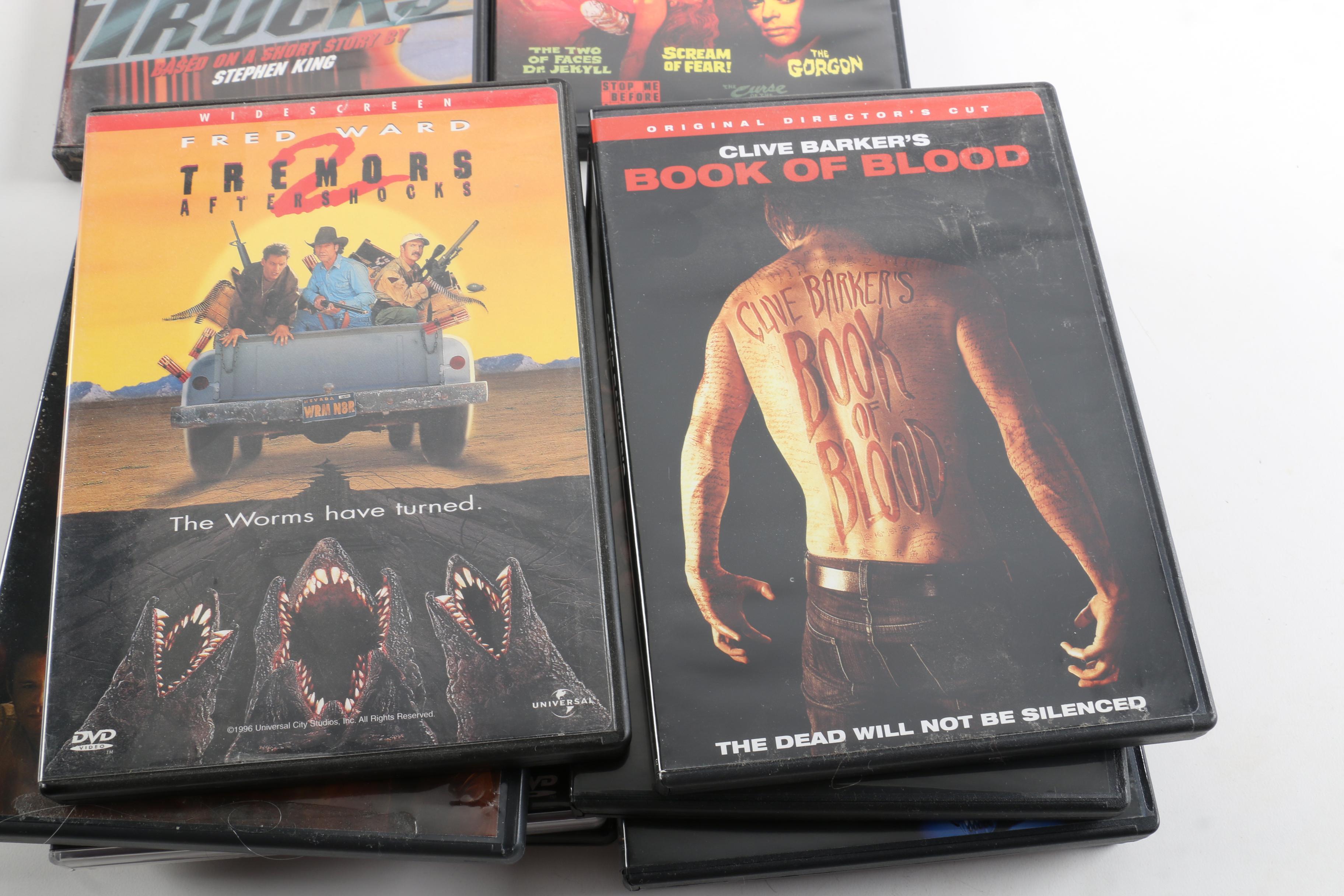 Horror DVDs Including Hammer Films, Clive Barker, Steven King