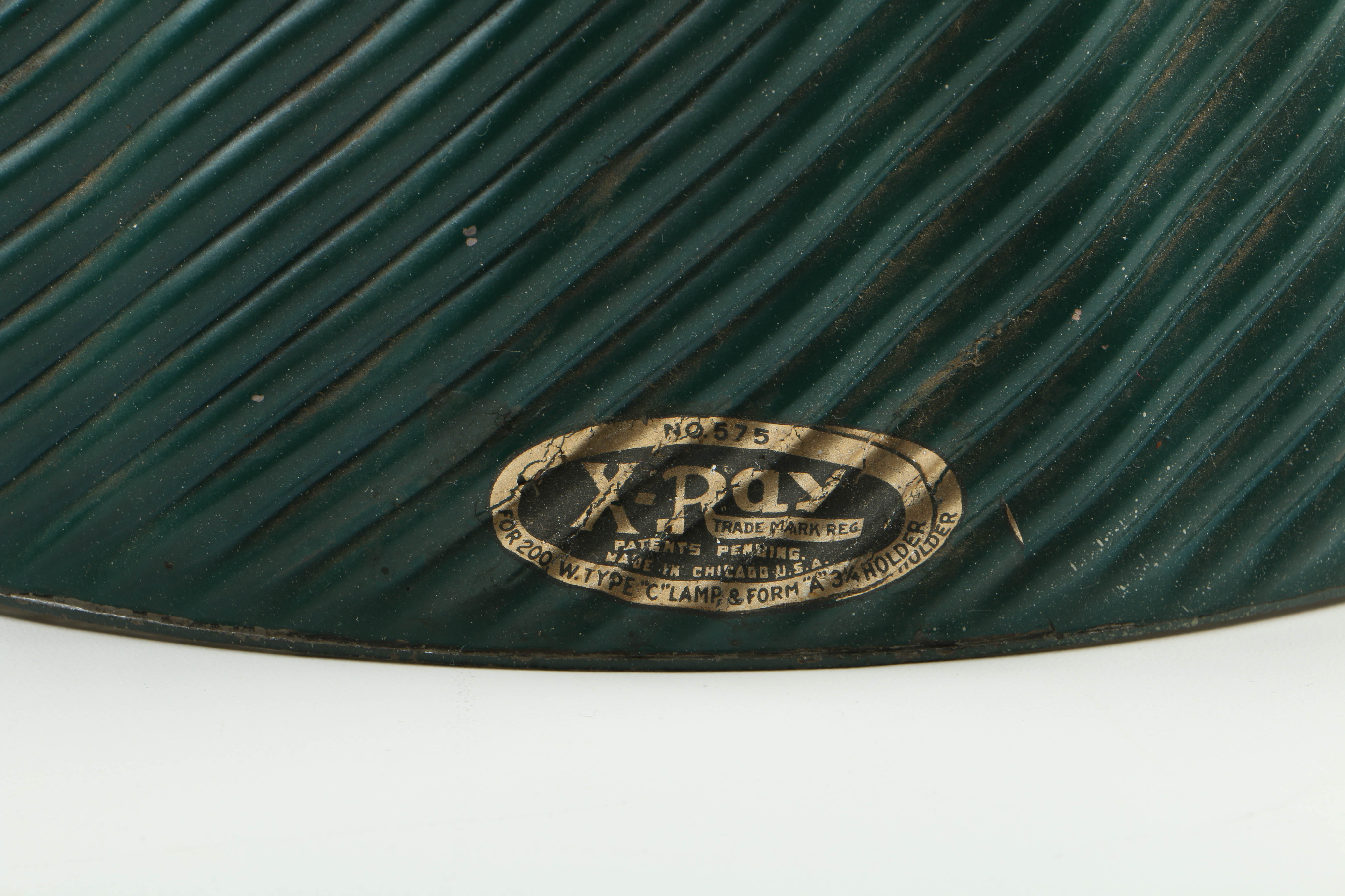 Vintage Industrial "575" Pendant Lights by Curtis X-Ray with Reflector Shades