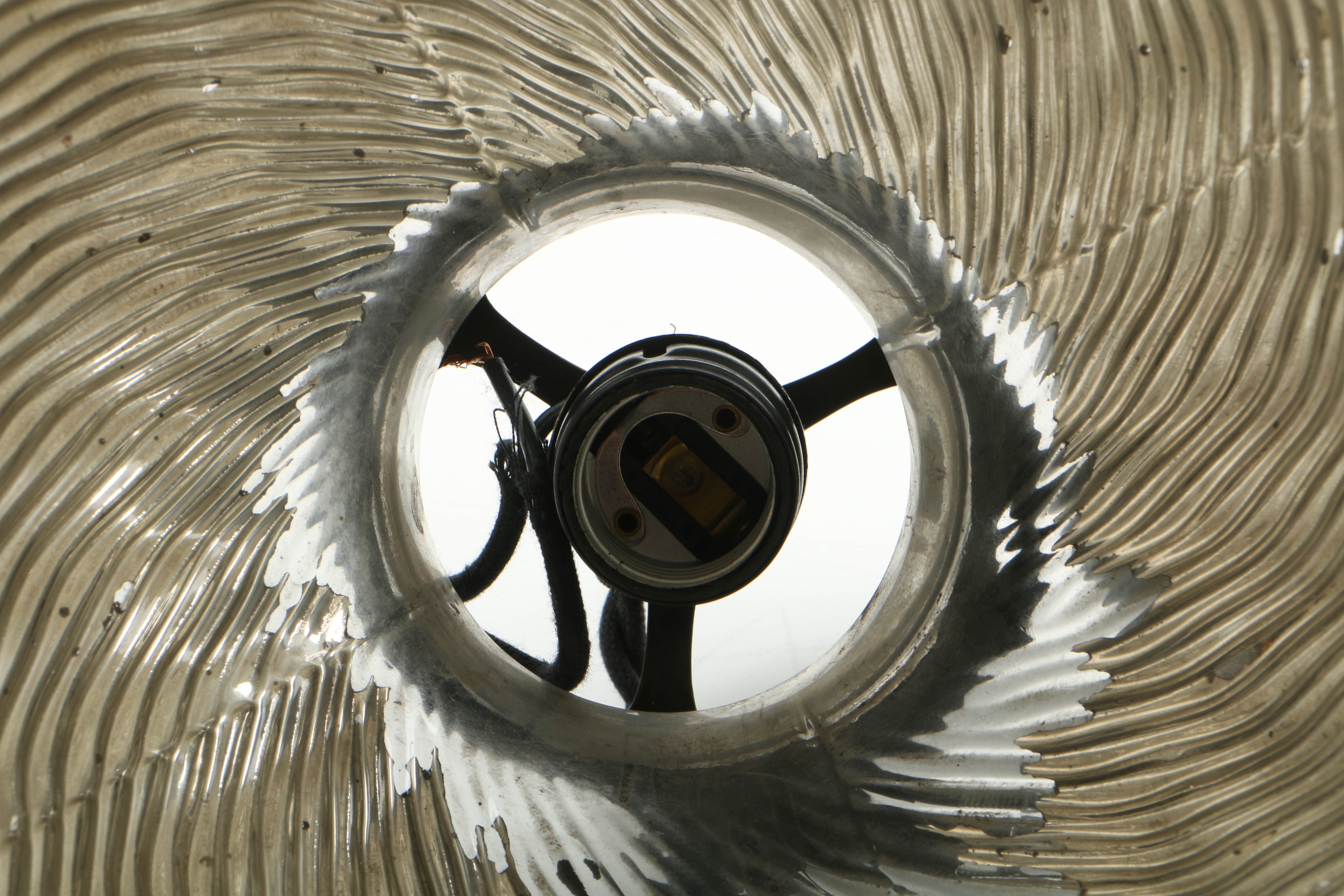 Vintage Industrial "575" Pendant Lights by Curtis X-Ray with Reflector Shades