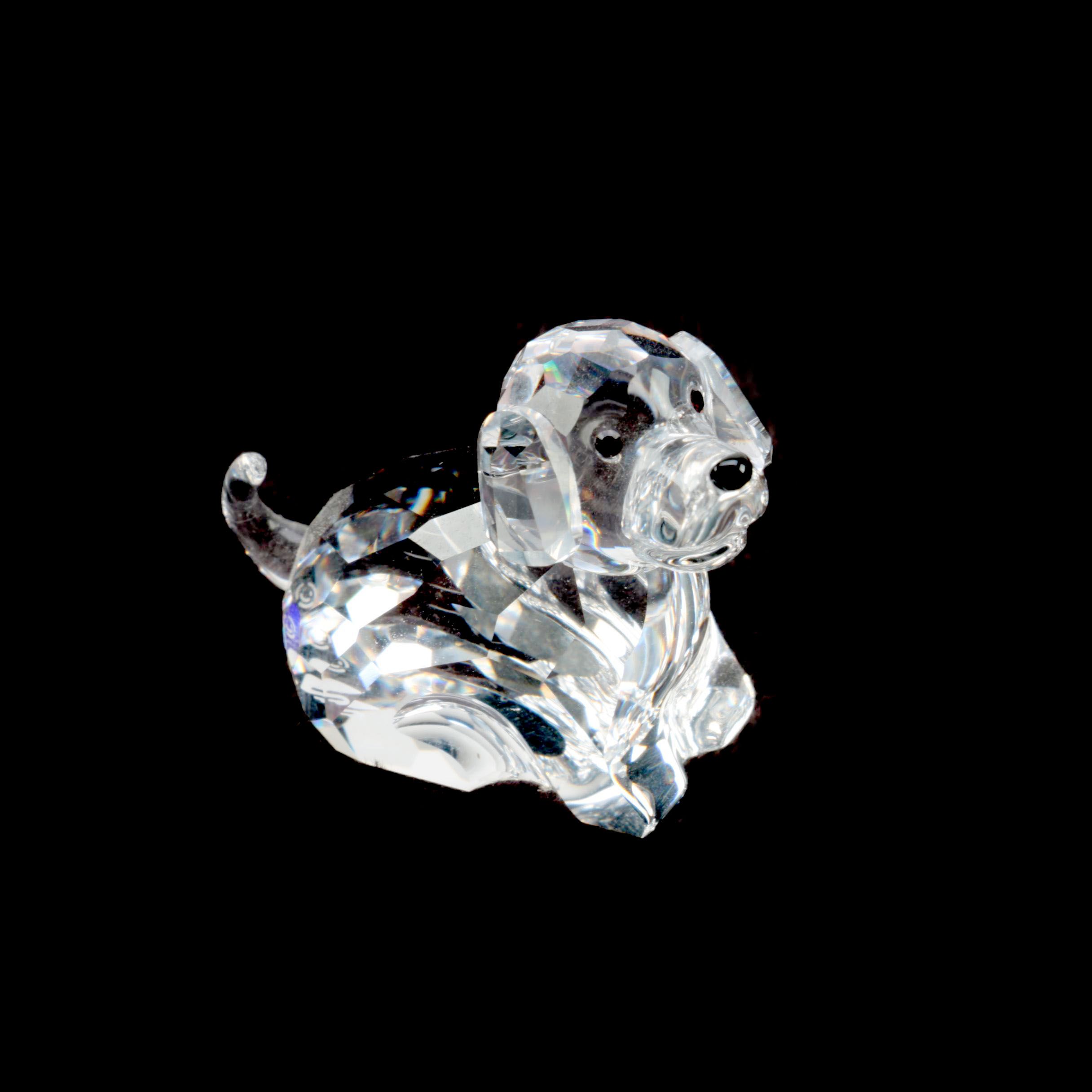 Swarovski Crystal Dog Figurine
