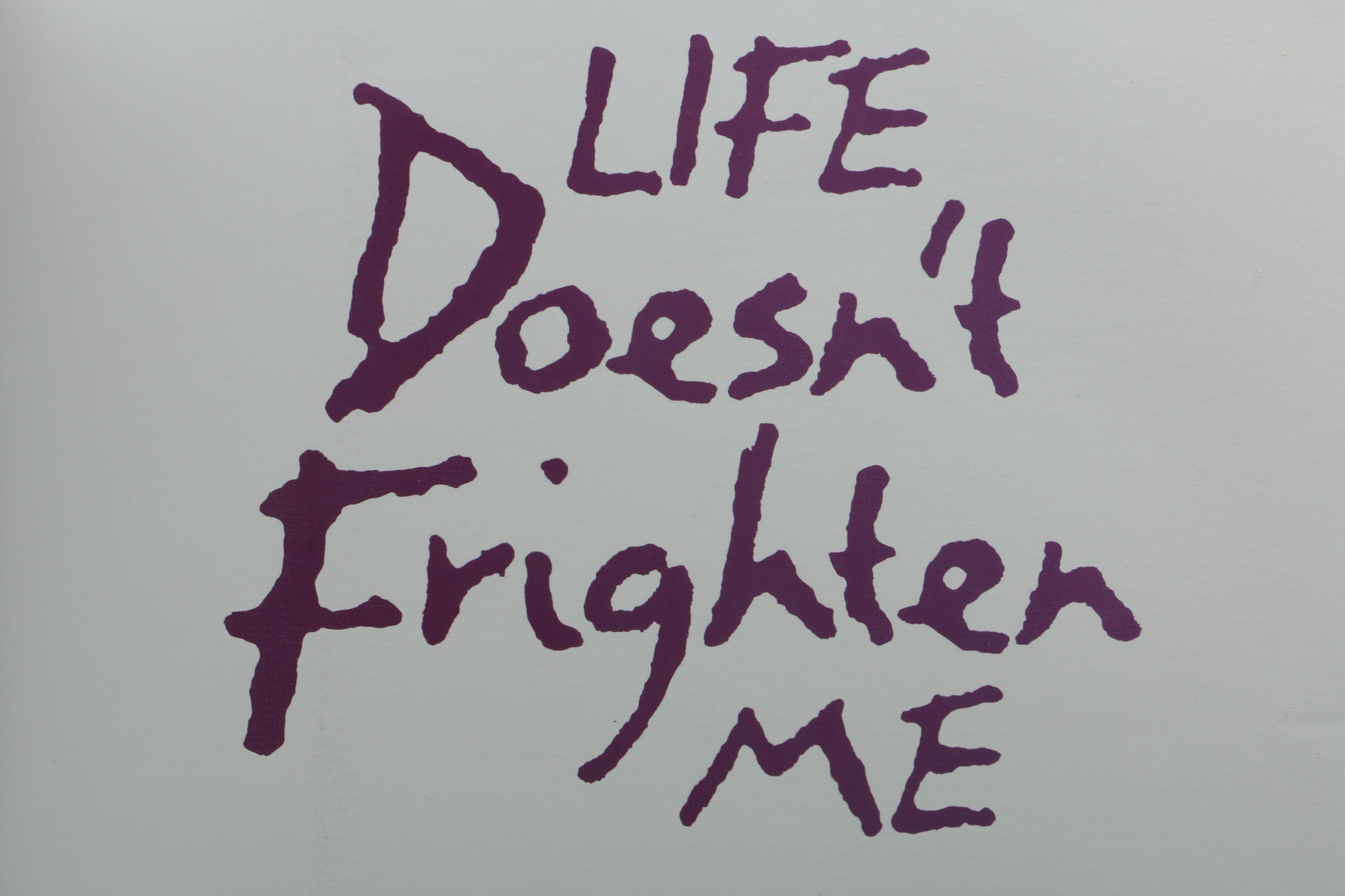 "Life Doesn't Frighten Me" by Maya Angelou, Drawings by Jean-Michel Basquiat