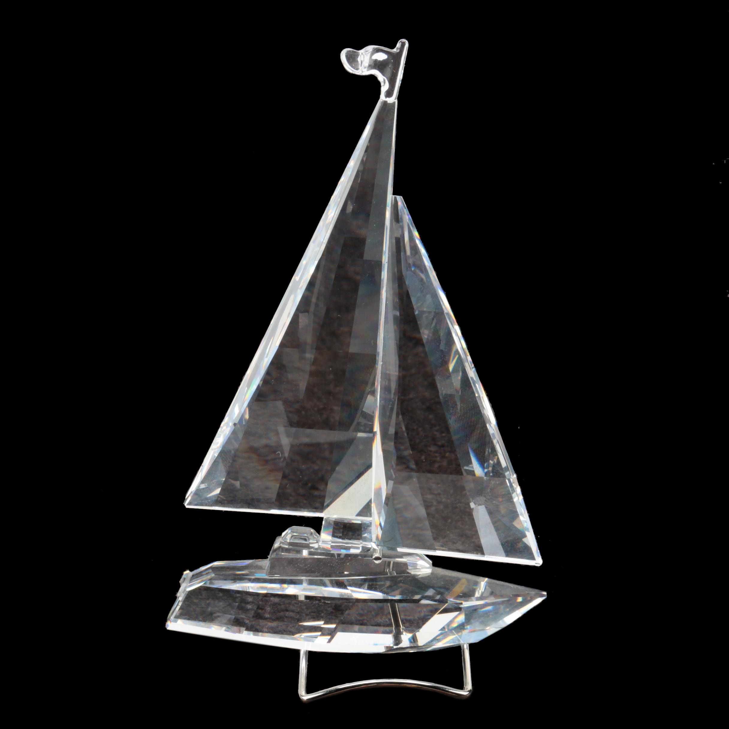 Swarovski Crystal Sailboat Figurine
