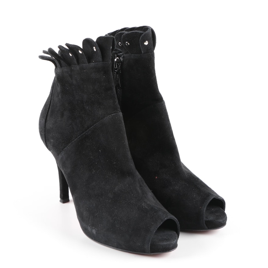 Women's Haute Footure Black Suede Booties