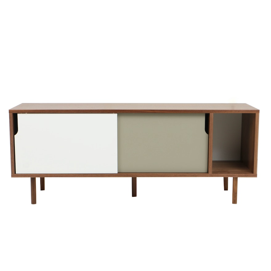 Modernist Style Laminate Entertainment Console