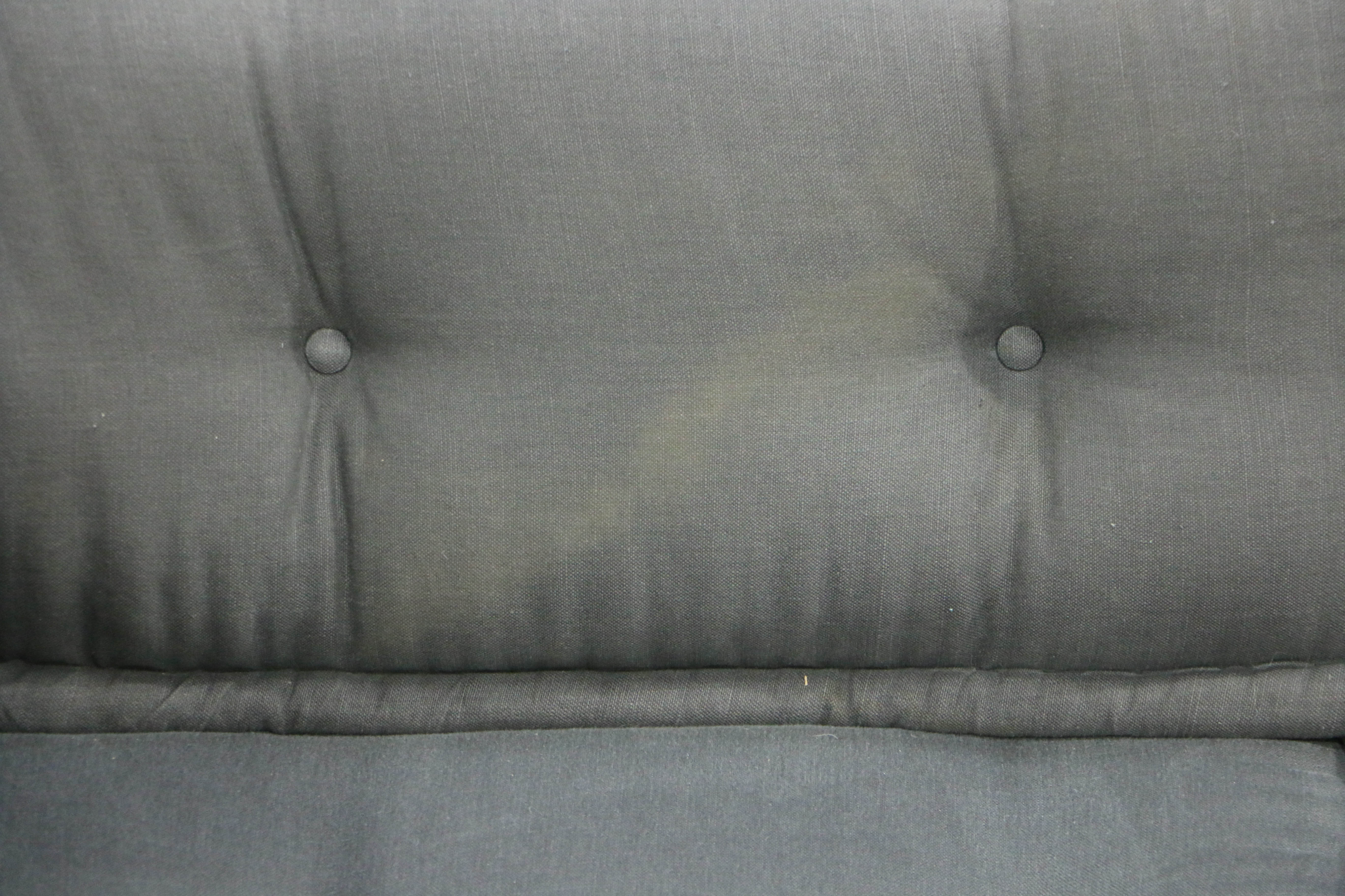 Modernist Style Four-Piece Sectional Sofa in Grey, Button-Tufted Upholstery