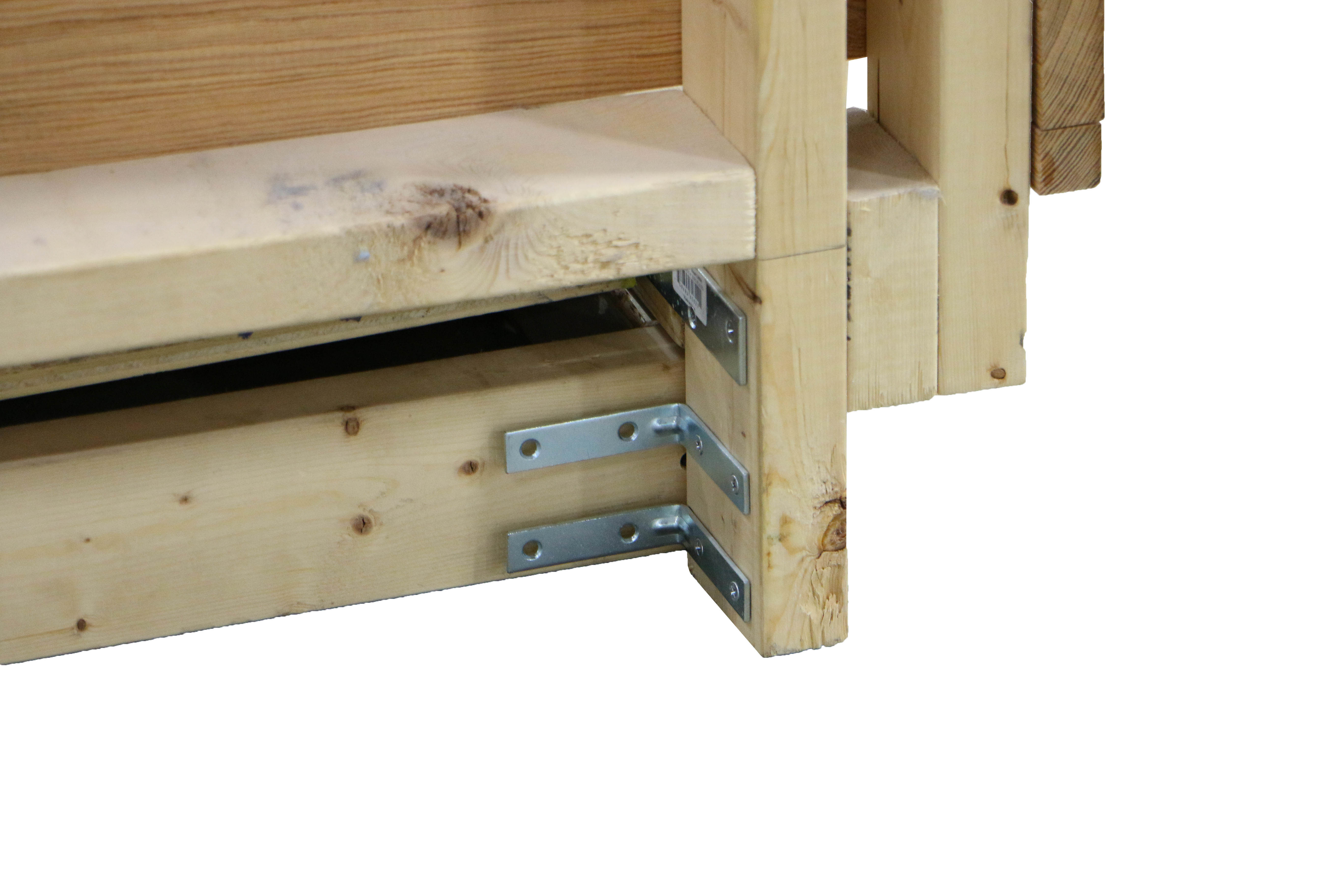 Industrial Style Queen Size Platform Bed Frame