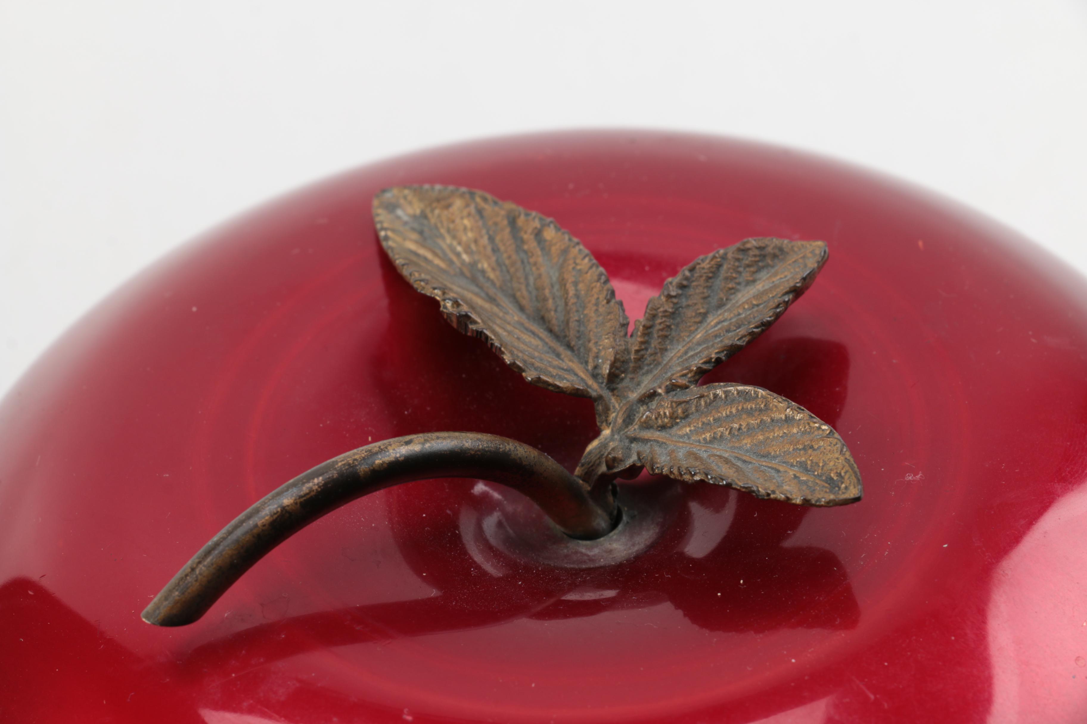 Bernard and Rice Apollo Studios Big Red Apple Ice Bucket 1920's