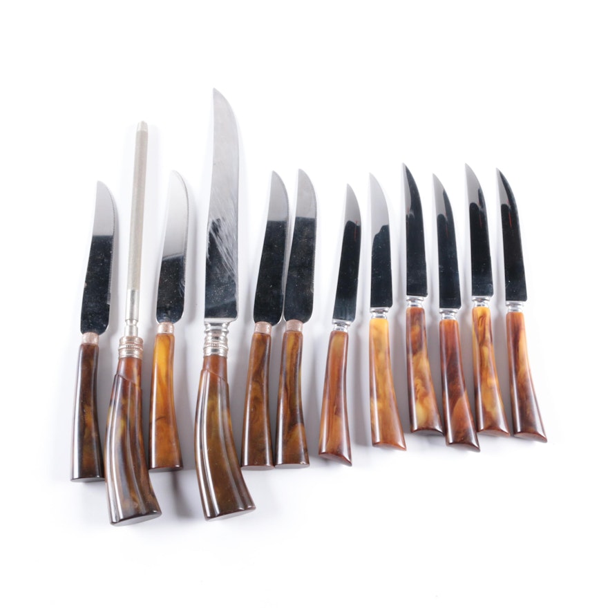 E. Parker & Sons and Other Knives with Plastic Handles