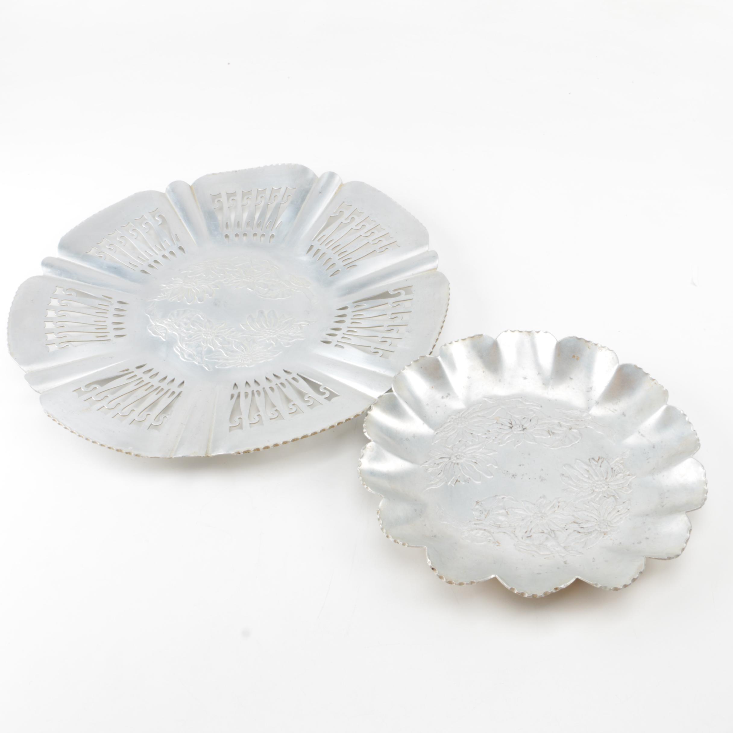 Farber & Shlevin, Inc. Hand-Wrought Aluminum Plate and Tray