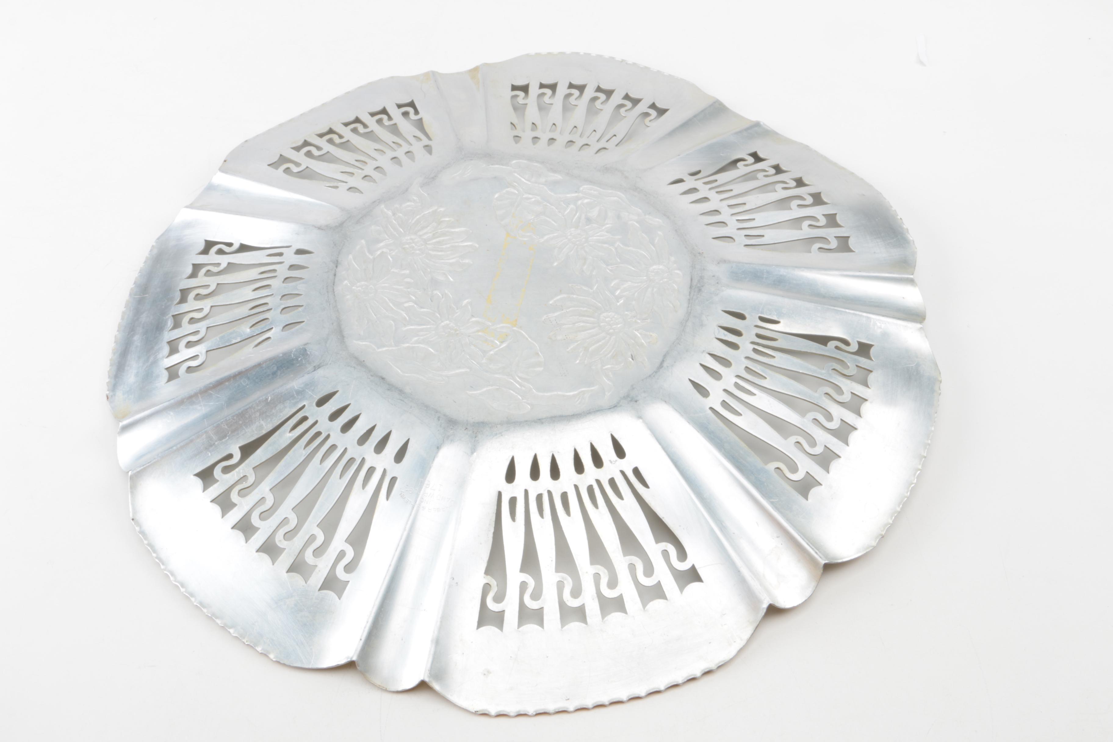 Farber & Shlevin, Inc. Hand-Wrought Aluminum Plate and Tray