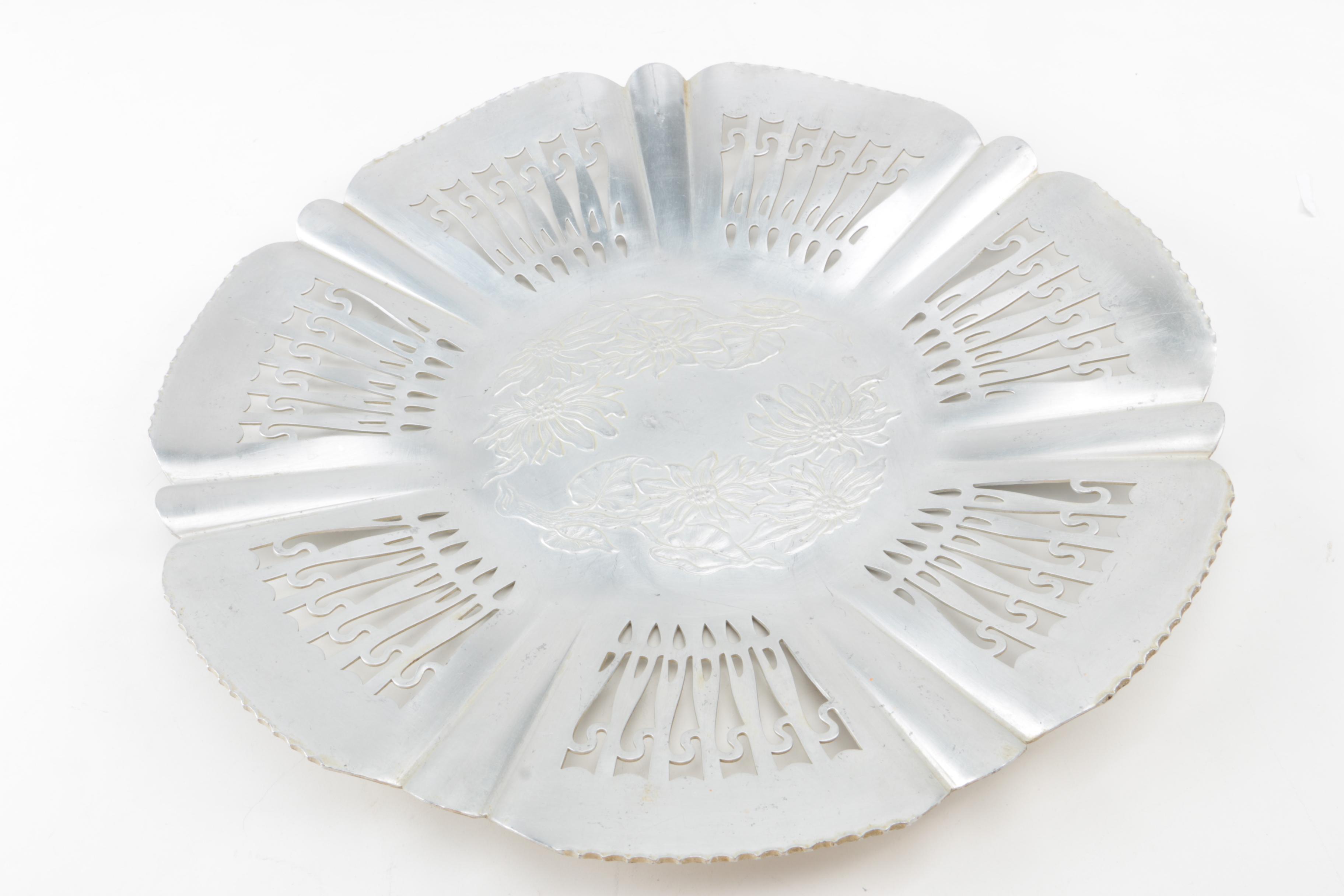 Farber & Shlevin, Inc. Hand-Wrought Aluminum Plate and Tray