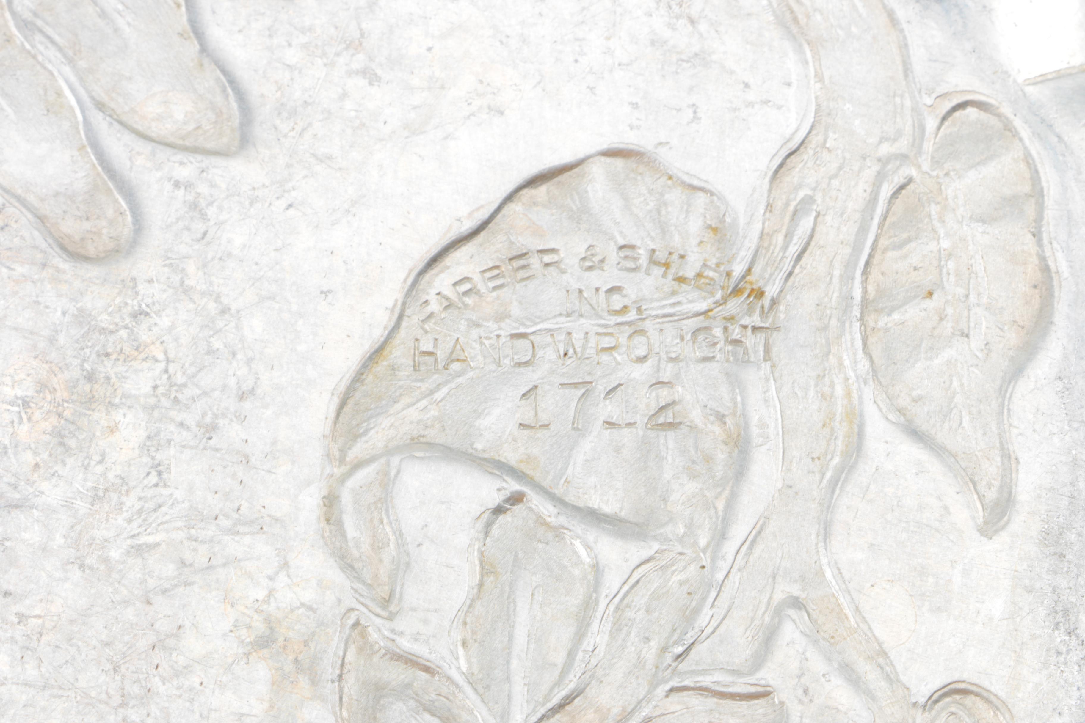 Farber & Shlevin, Inc. Hand-Wrought Aluminum Plate and Tray