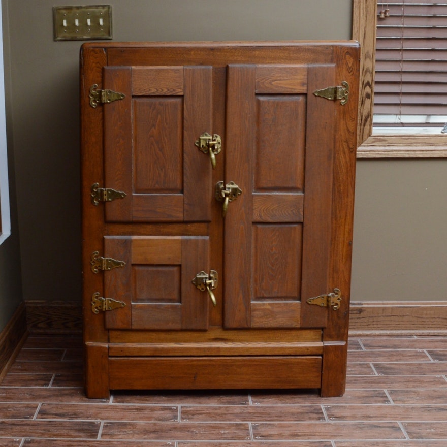 Antique Ice Cabinet