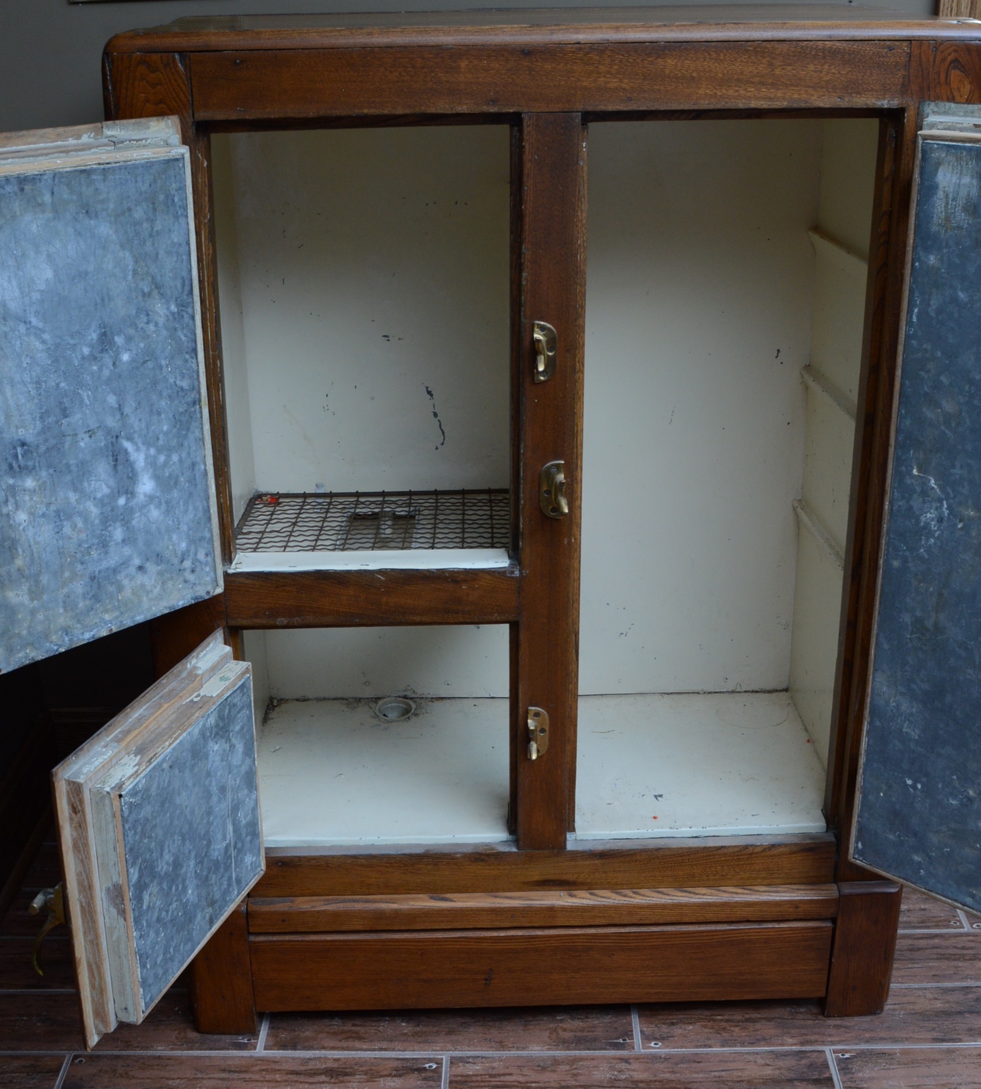 Antique Ice Cabinet