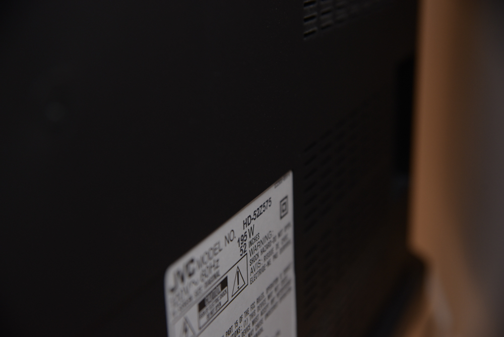 JVC 52" HD Rear-Projection Television