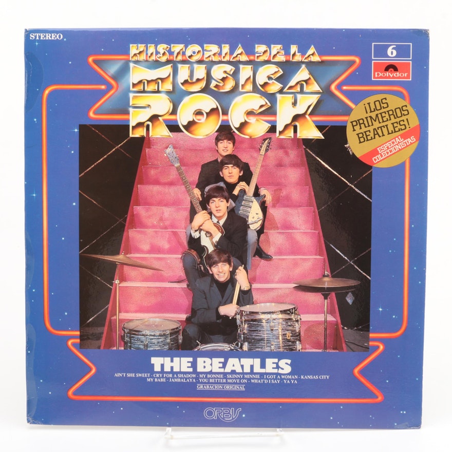 "Historia De La Musica Rock: The Beatles" Mono Spanish Pressing LP