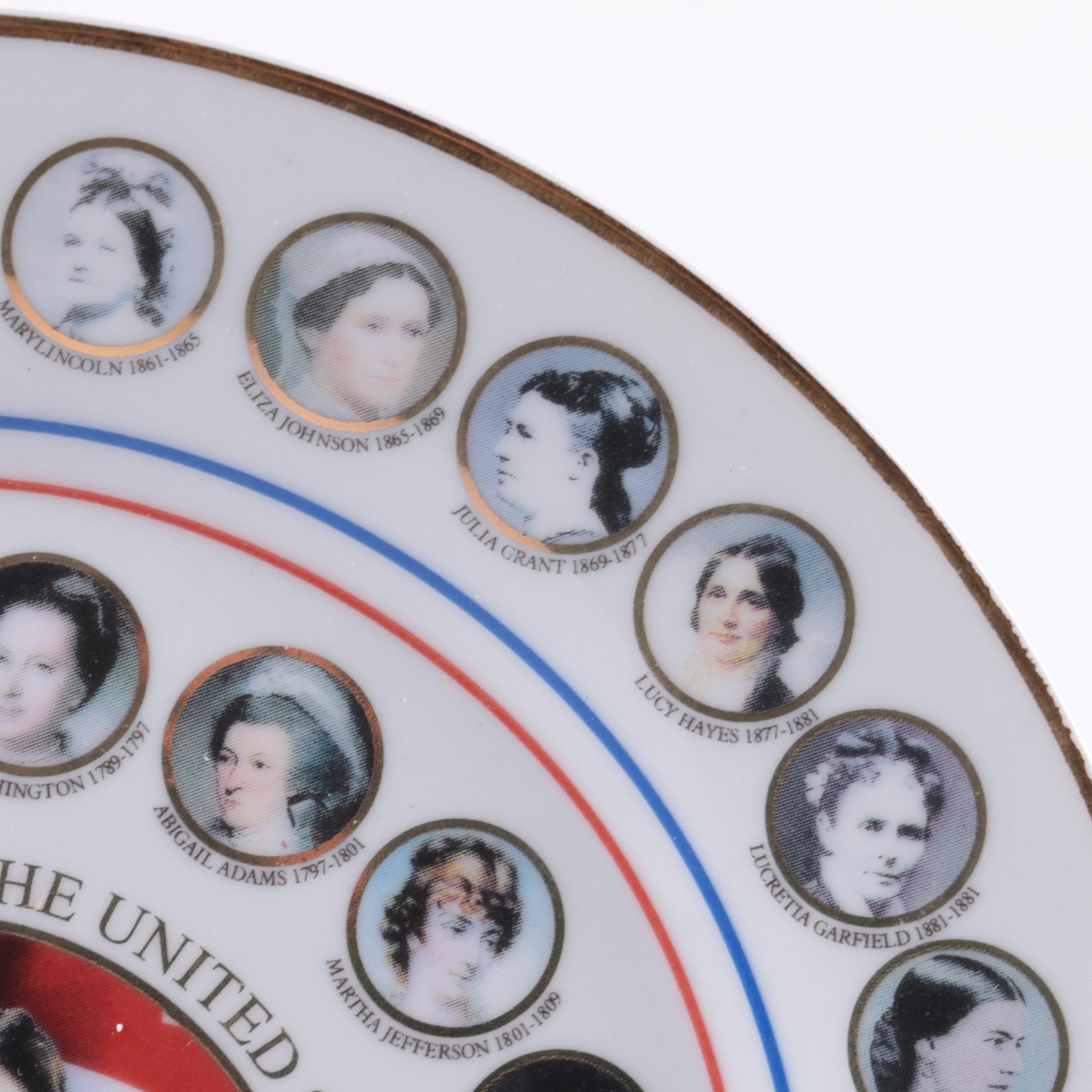 1883 Ladies of the White House with Scamp Magazine and Collectible Plates