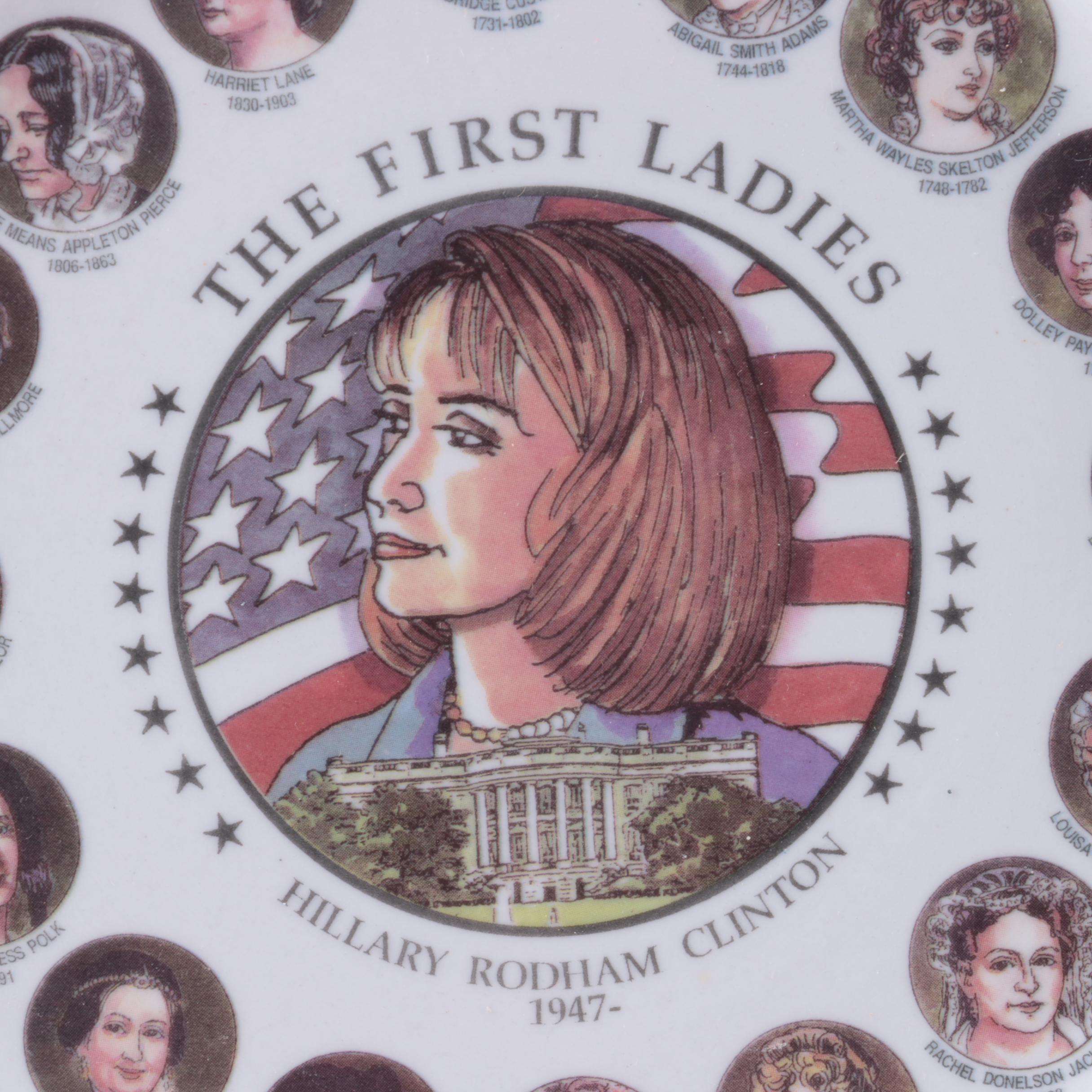 1883 Ladies of the White House with Scamp Magazine and Collectible Plates