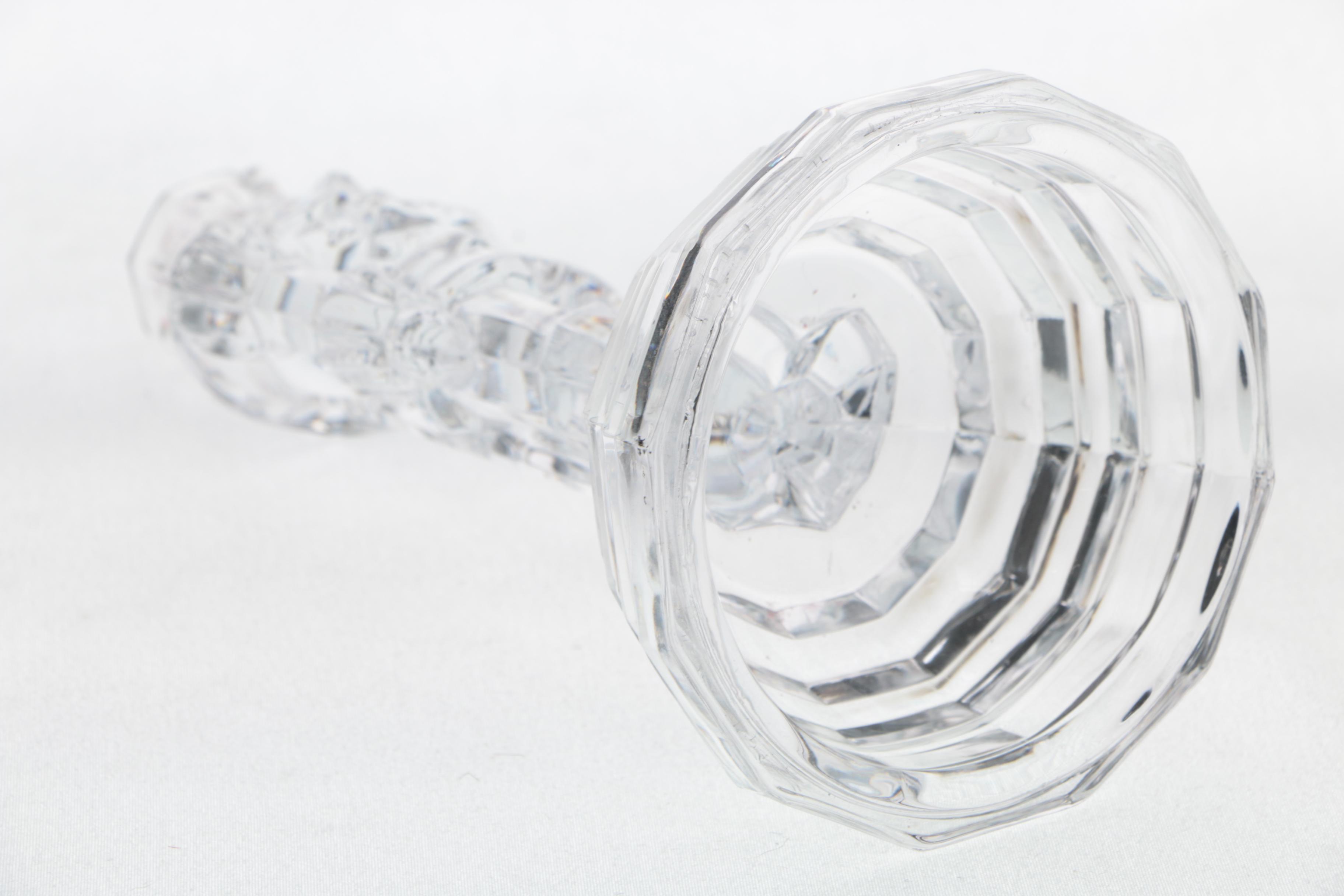 Crystal Nutcracker Candlesticks