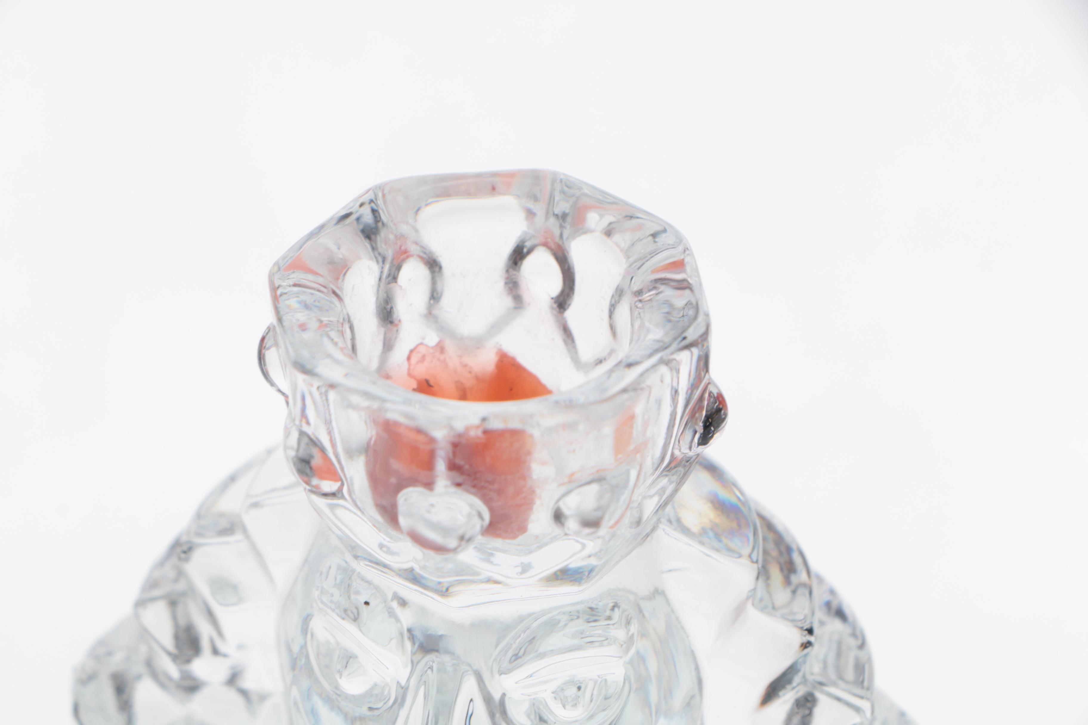 Crystal Nutcracker Candlesticks