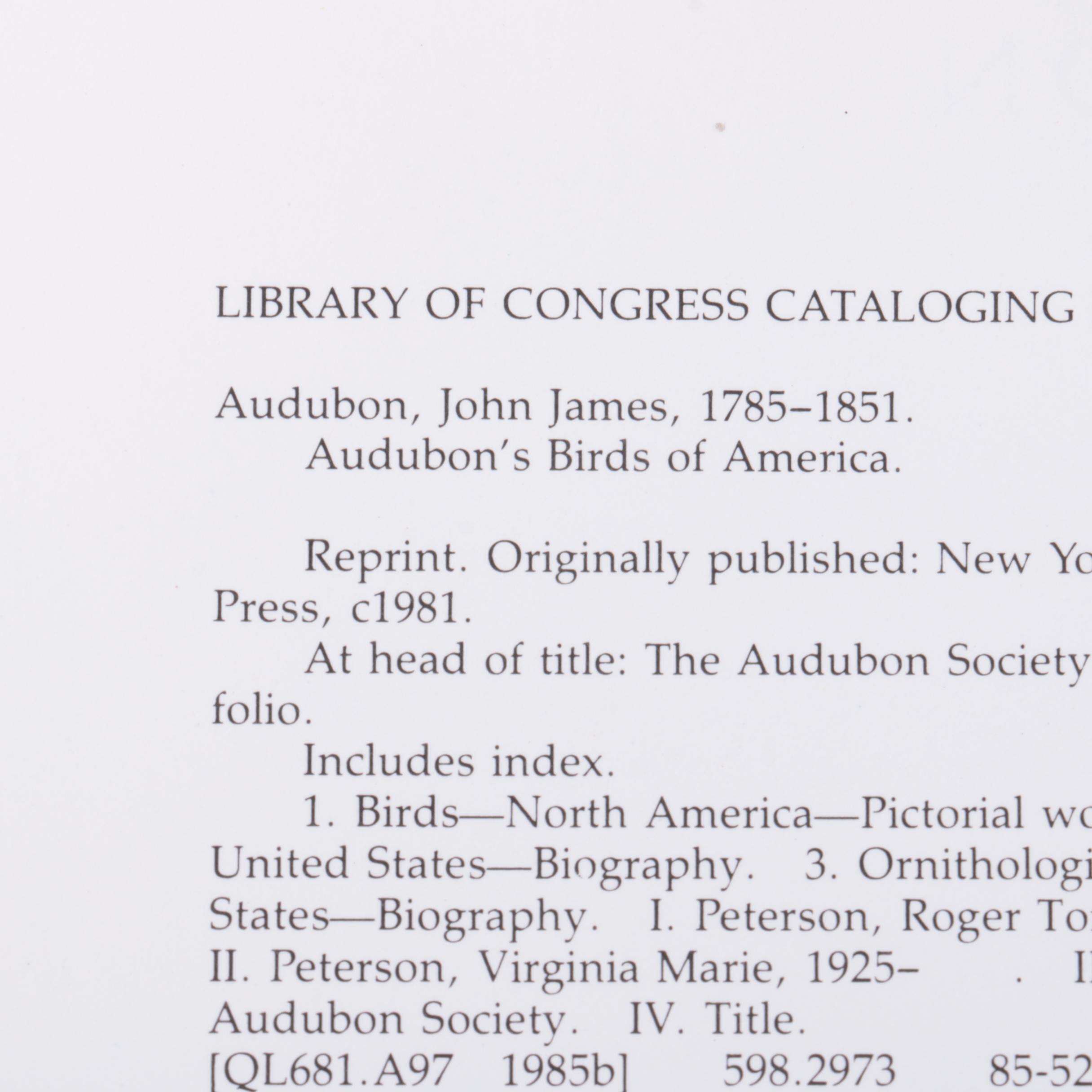 "Audubon's Birds of America" by Roger Tory Peterson and Virginia Marie Peterson