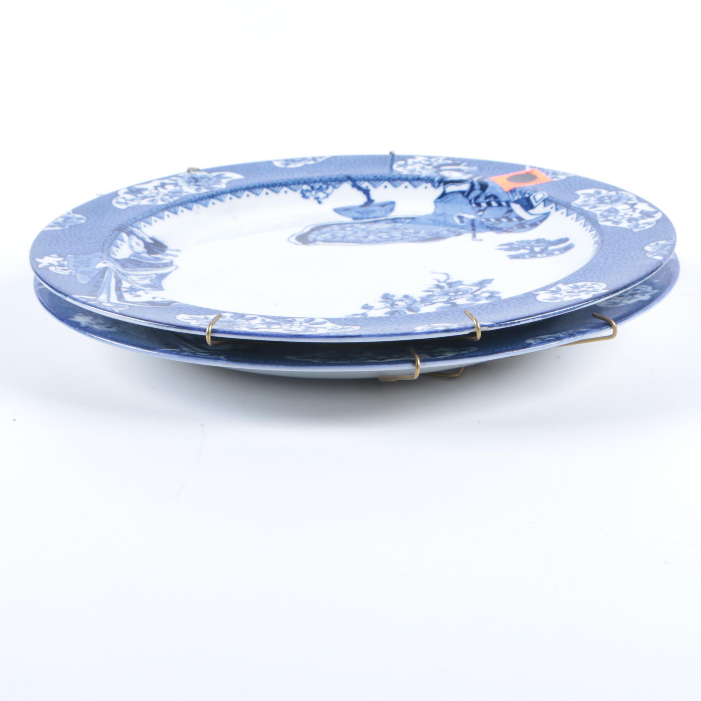 Vintage Wood & Sons "Tsing Blue" Plates