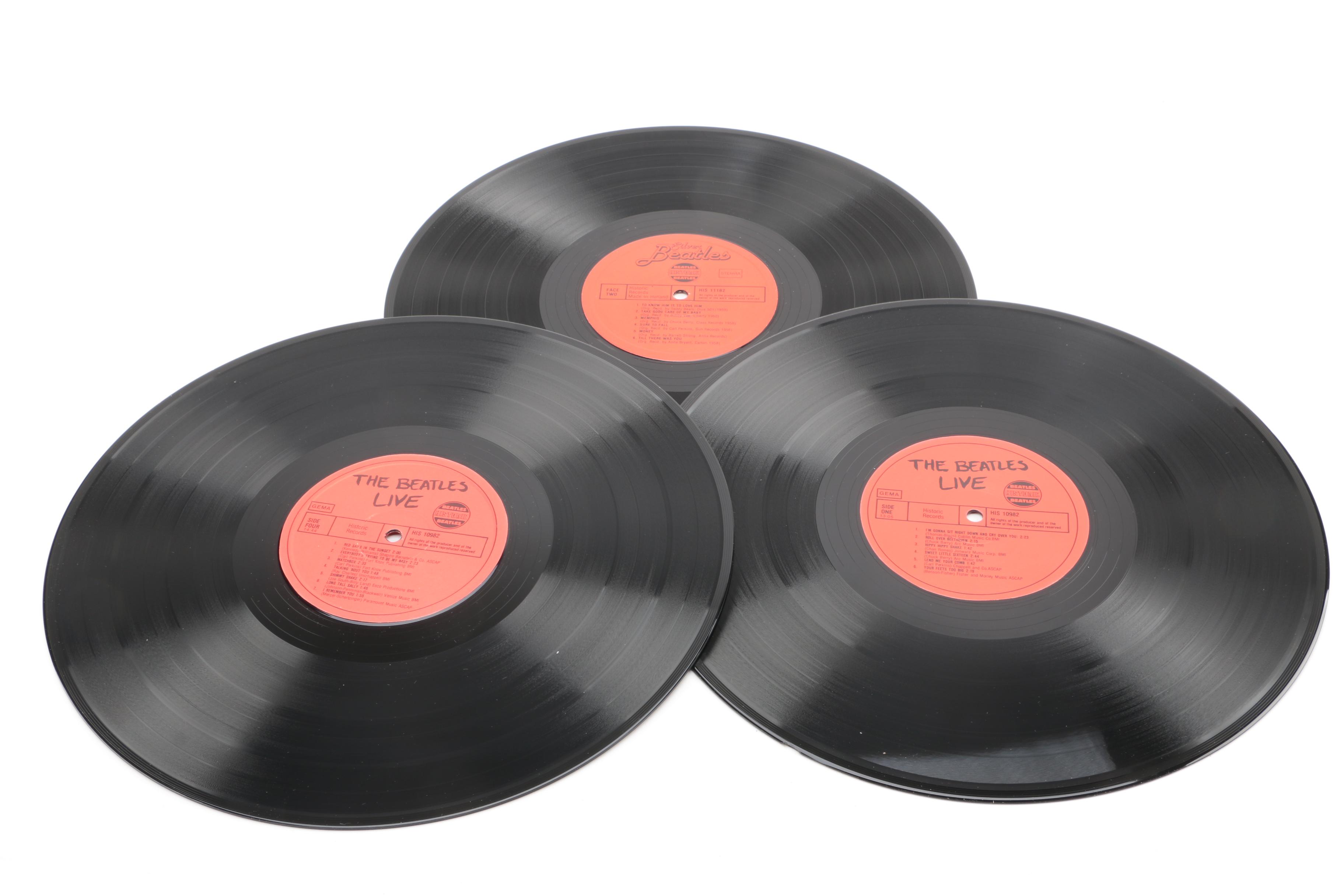 The Beatles "Three-Record Set" Dutch LP Box Set Including "The Silver Beatles"