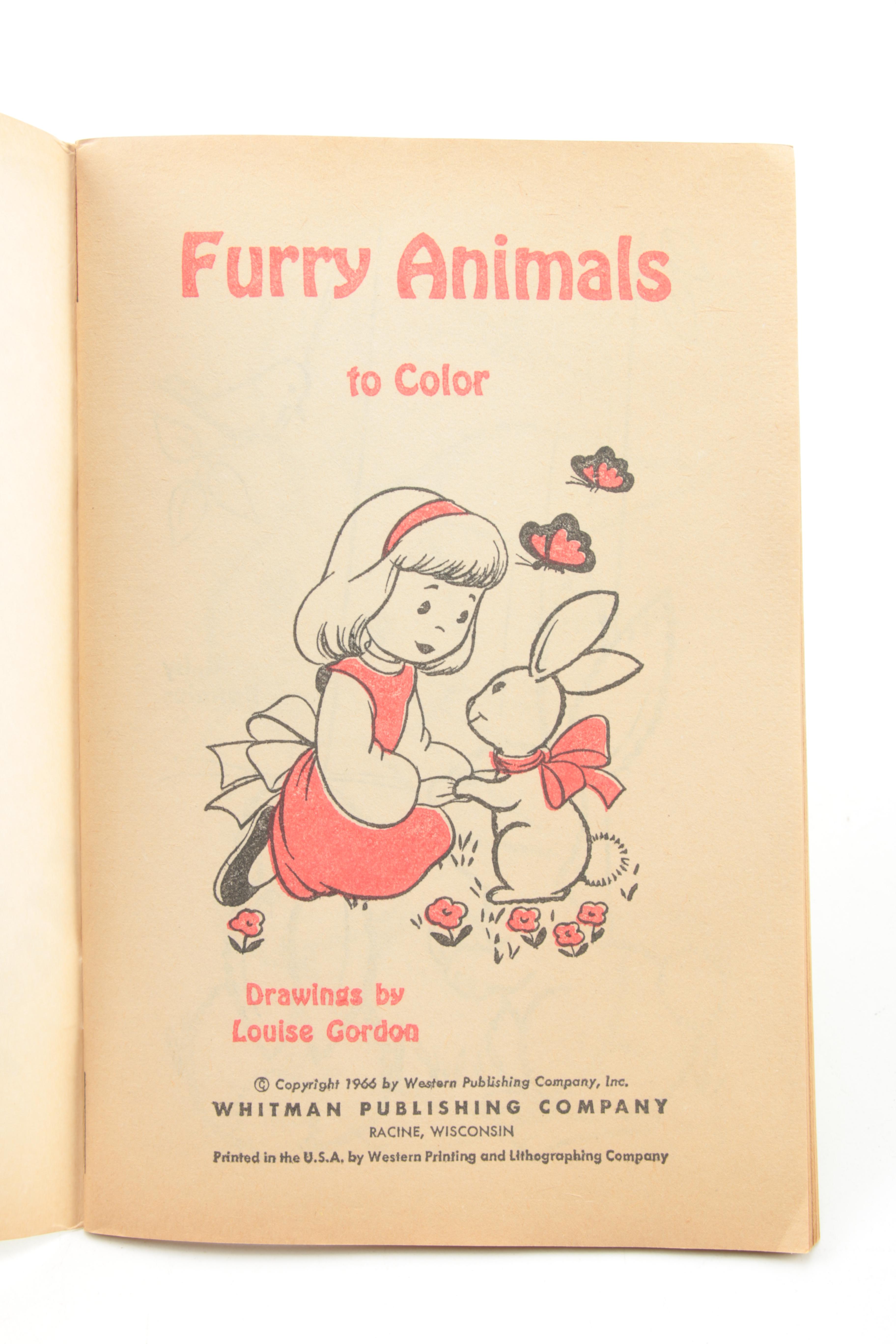Vintage Western/Whitman Publishing Company Coloring Books