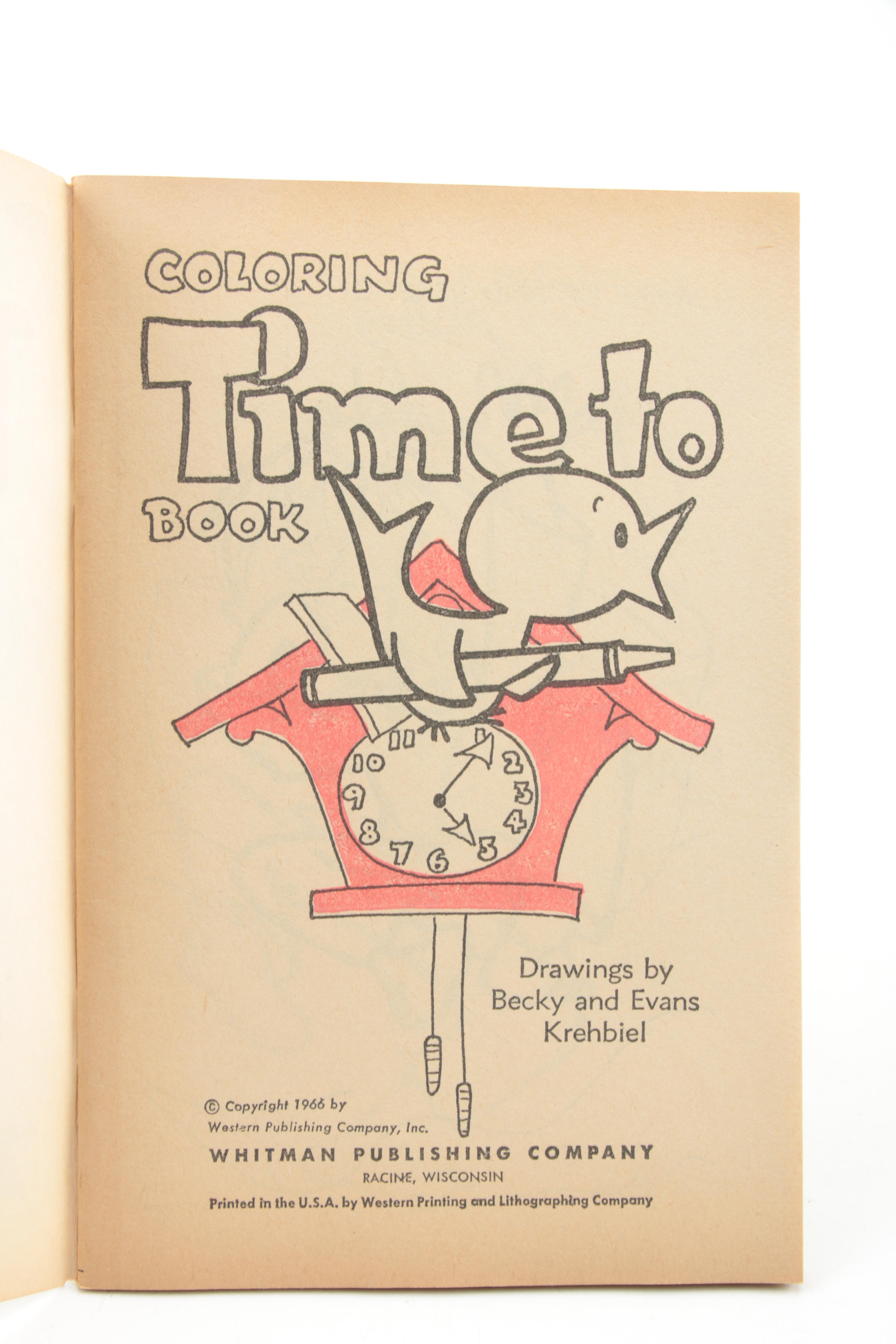 Vintage Western/Whitman Publishing Company Coloring Books