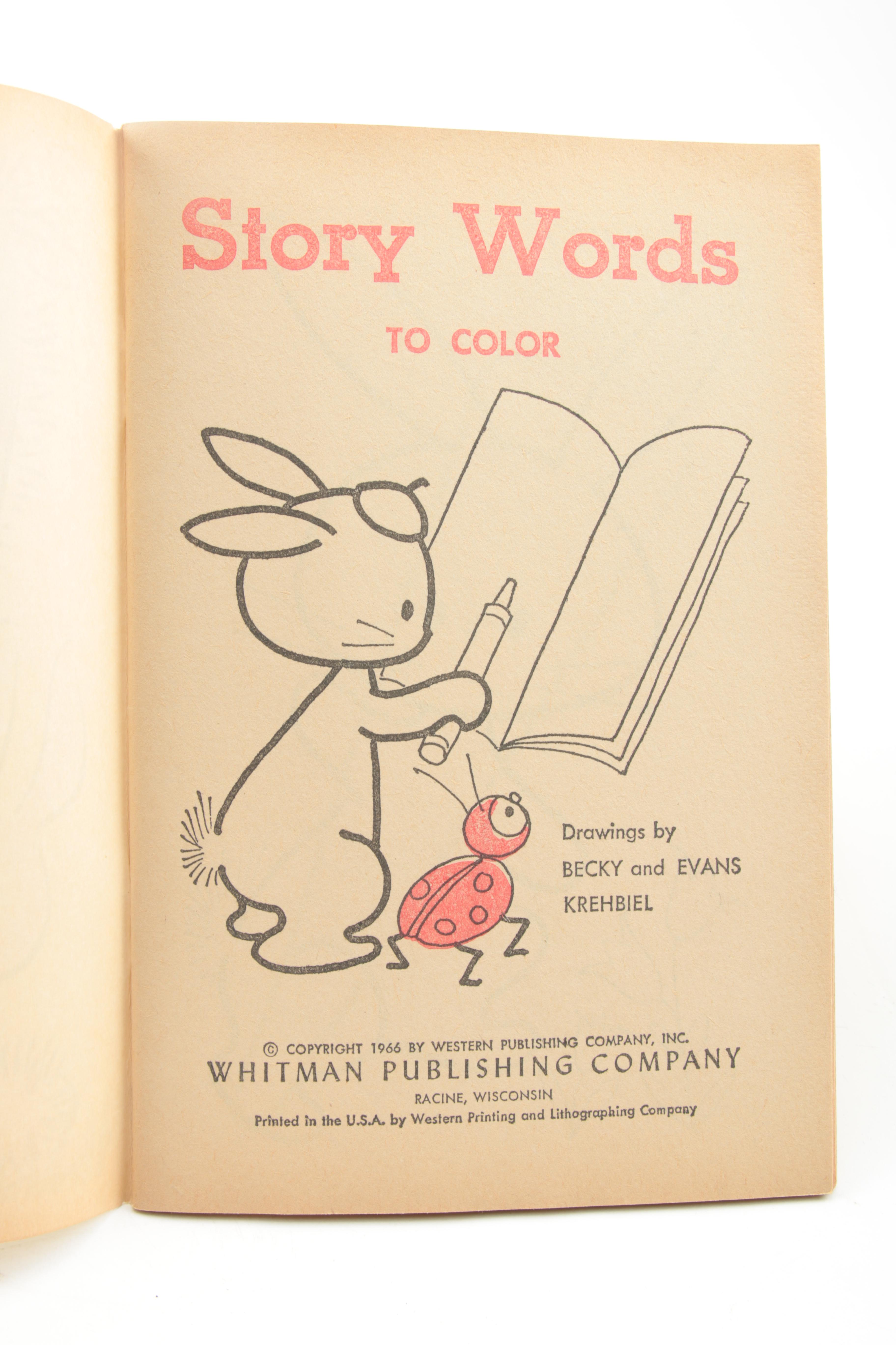 Vintage Western/Whitman Publishing Company Coloring Books