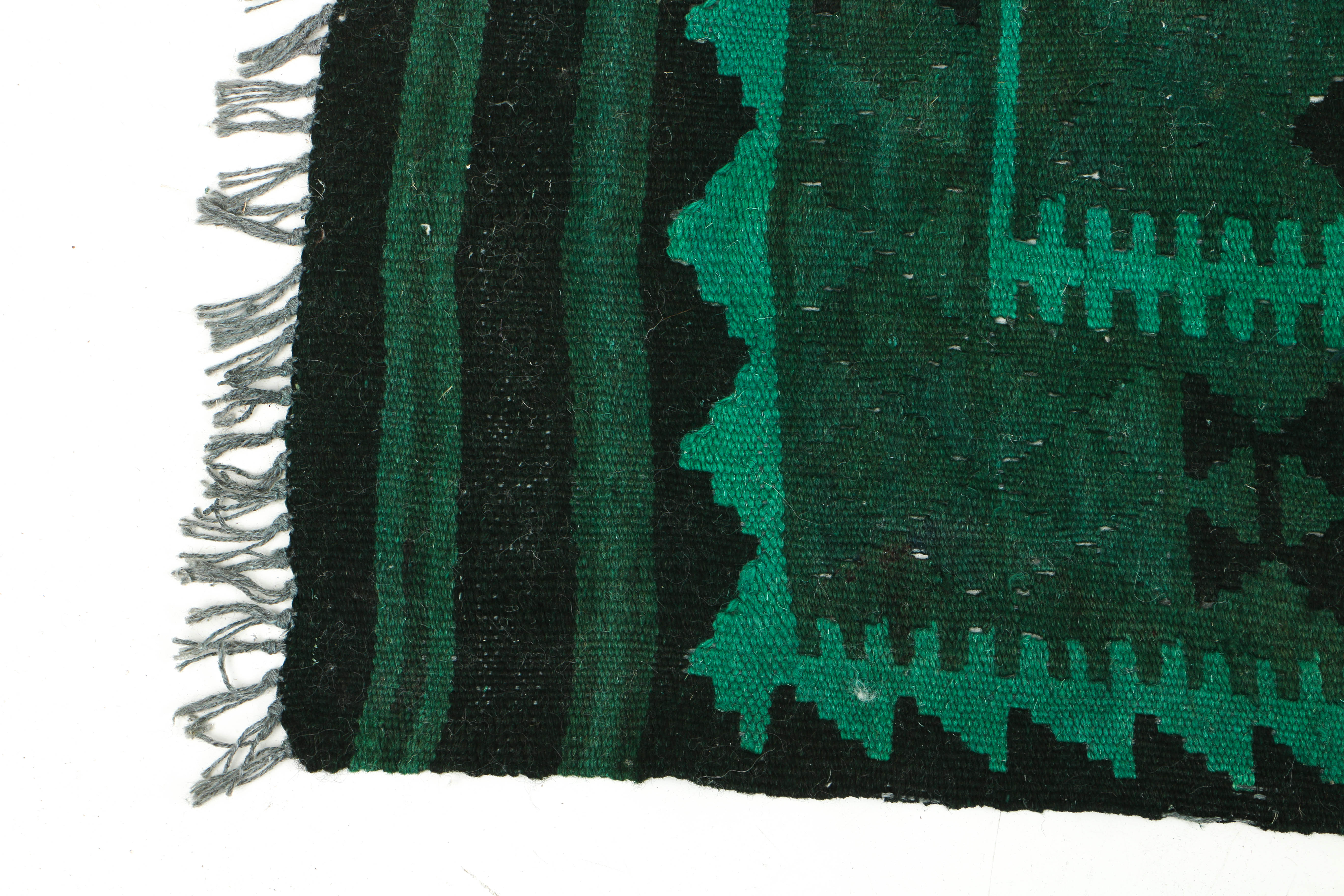 Vintage Handwoven Overdyed Kilim