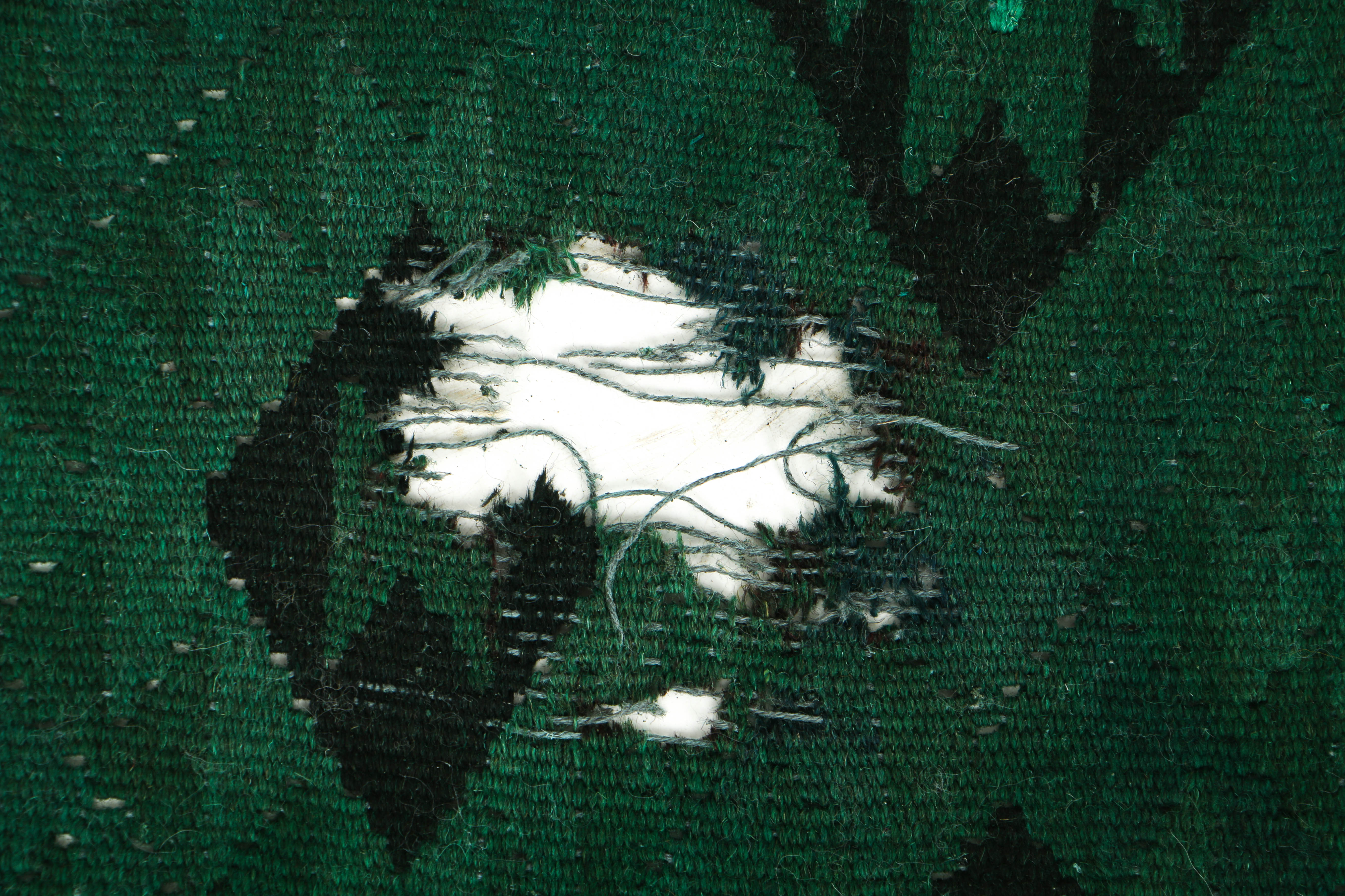 Vintage Handwoven Overdyed Kilim