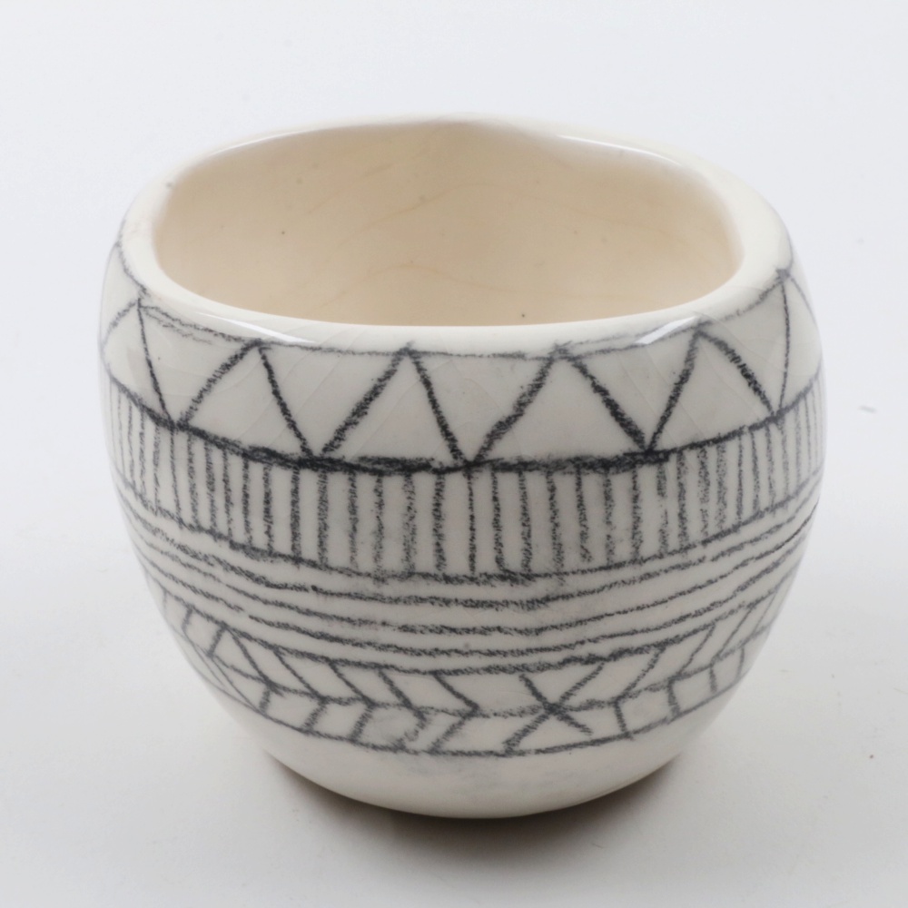 Hand Thrown Stoneware Vessels and Slate Tray