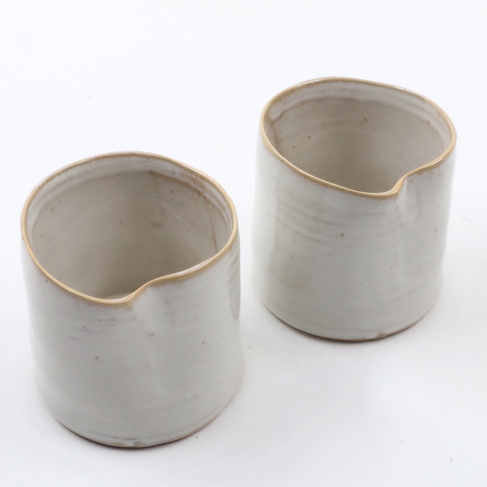 Hand Thrown Stoneware Vessels and Slate Tray