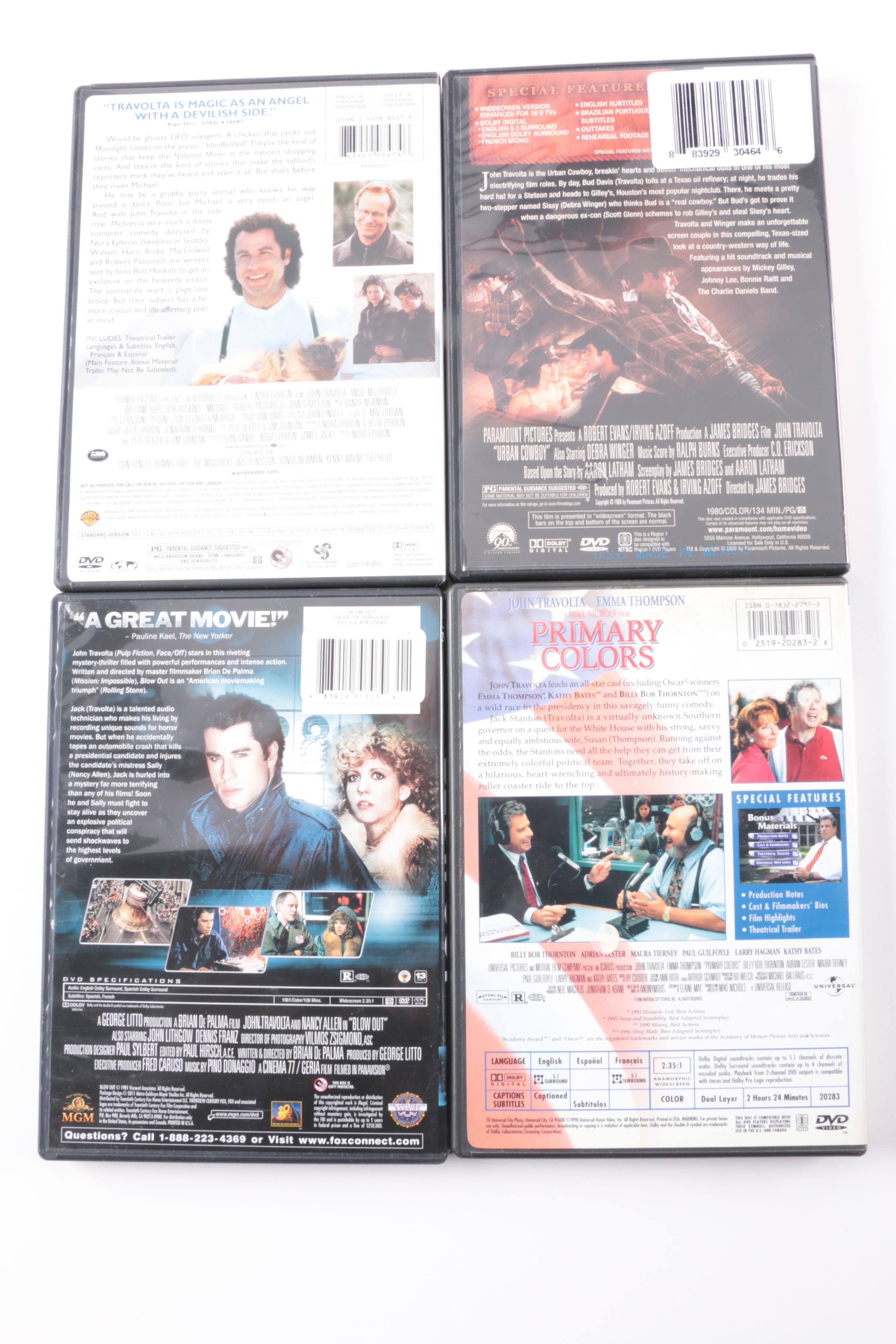 John Travolta DVD Collection Including "Primary Colors" and "Urban Cowboy"