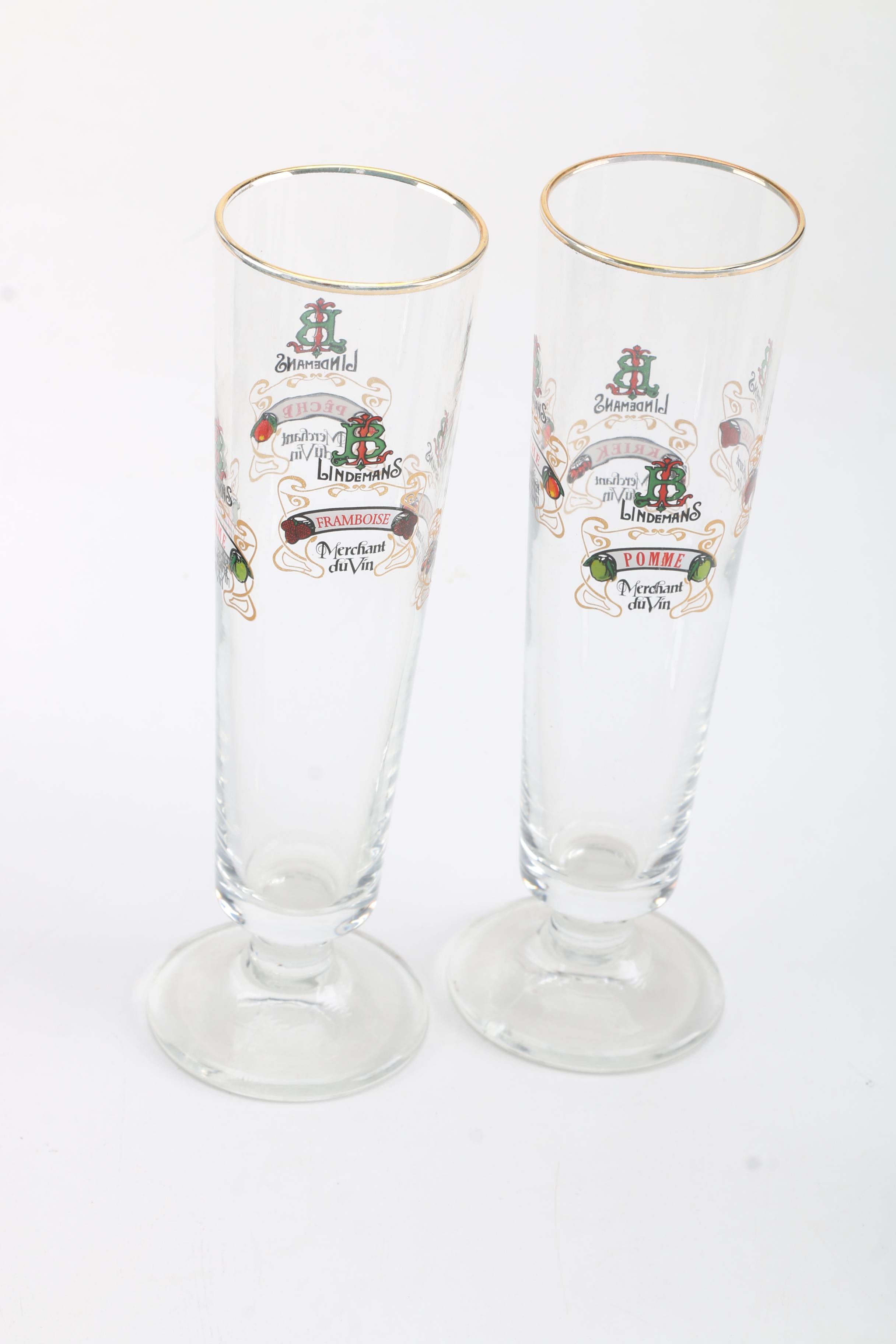 Guinness Advertised Pilsner Glasses and Tall Beer Glasses