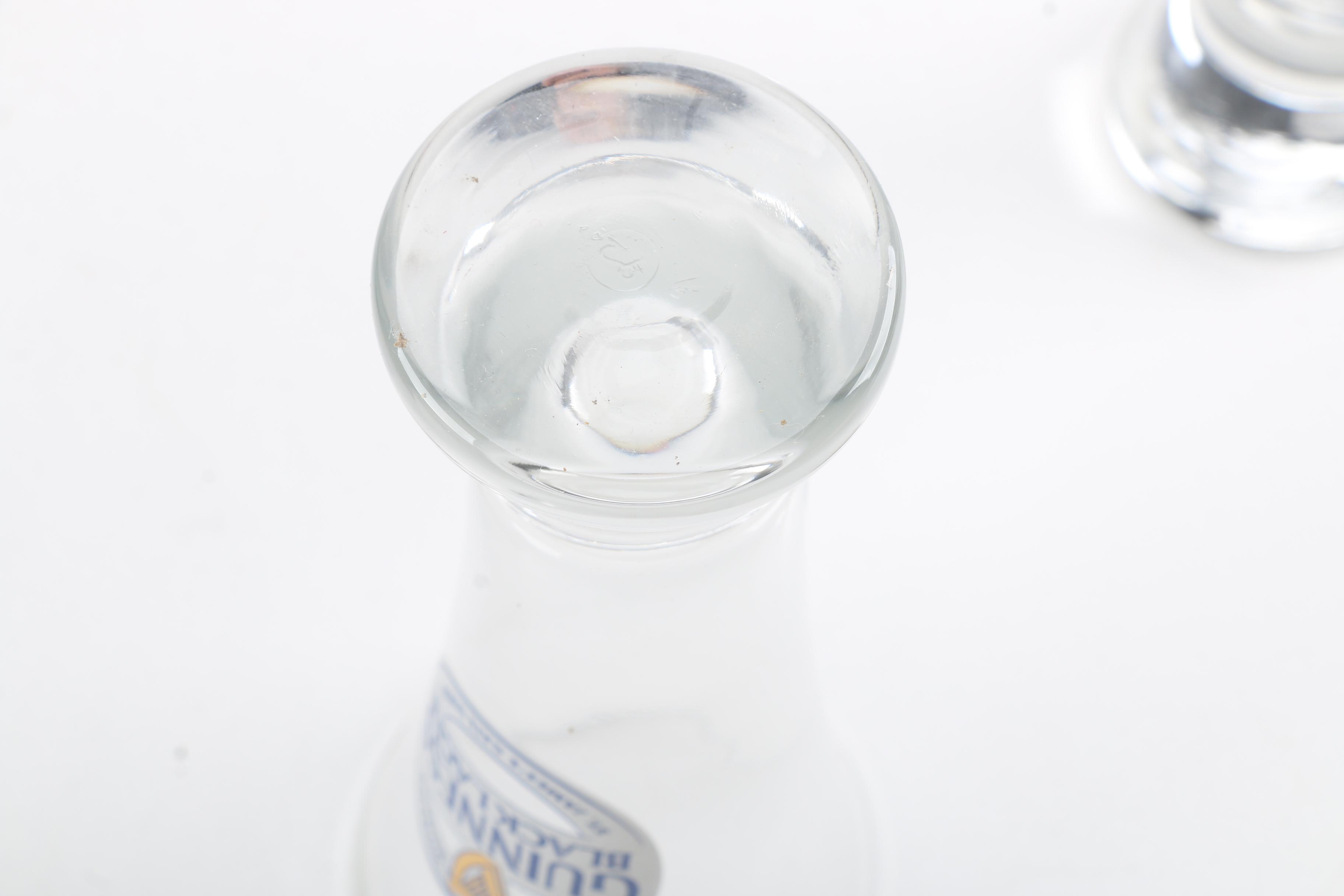 Guinness Advertised Pilsner Glasses and Tall Beer Glasses