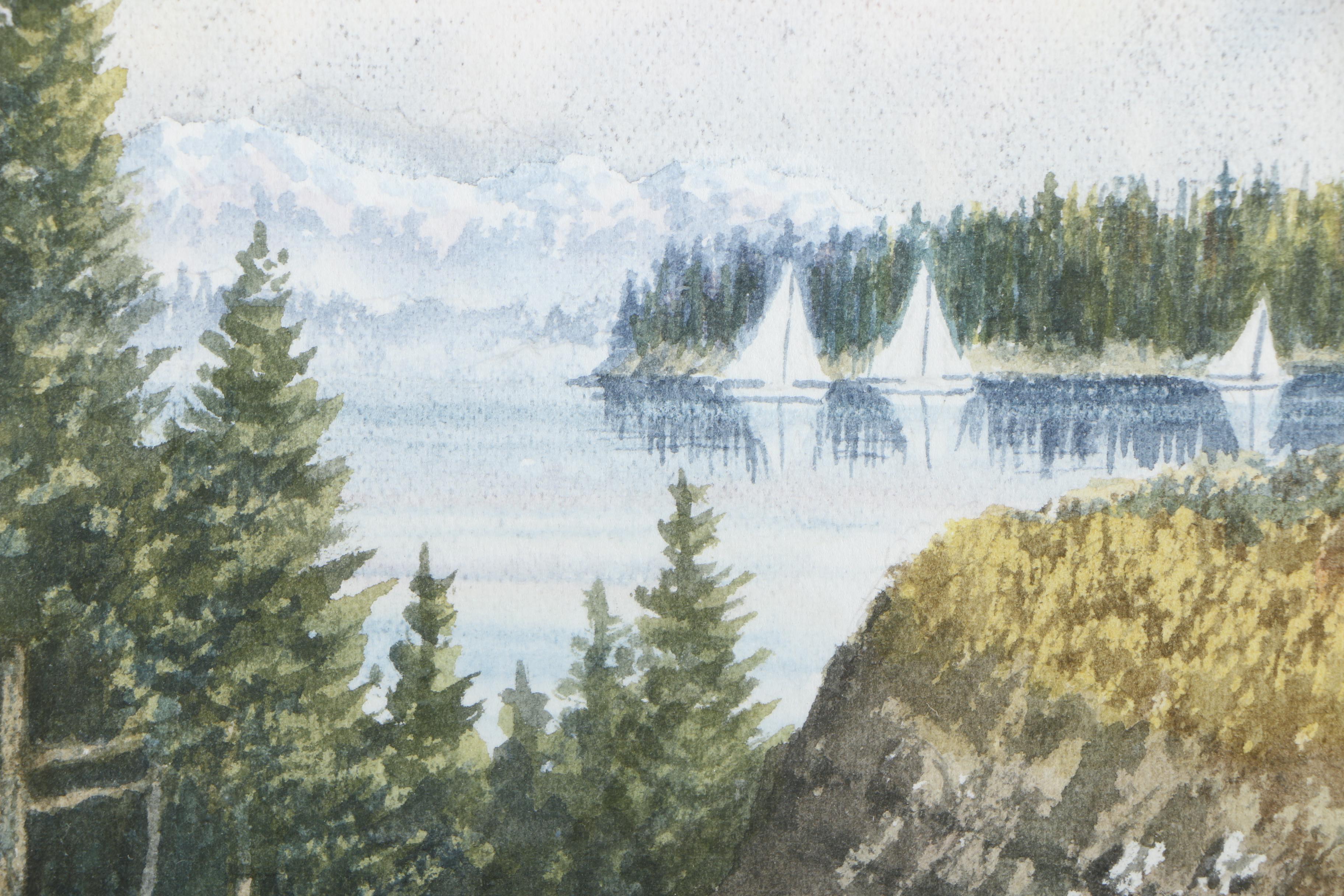 1987 Jim Knutson Watercolor Painting