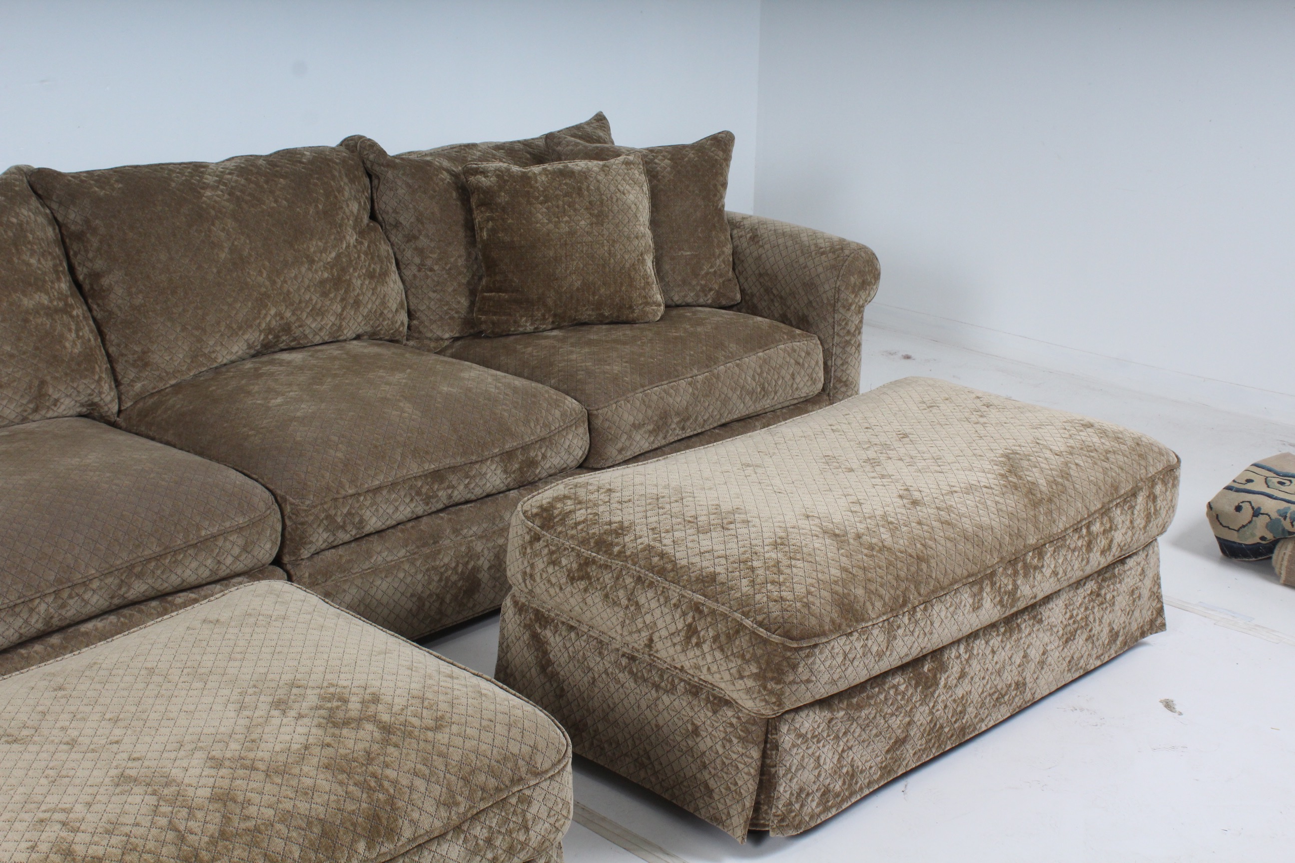 Camden Collection Contemporary Plush Sectional Sofa