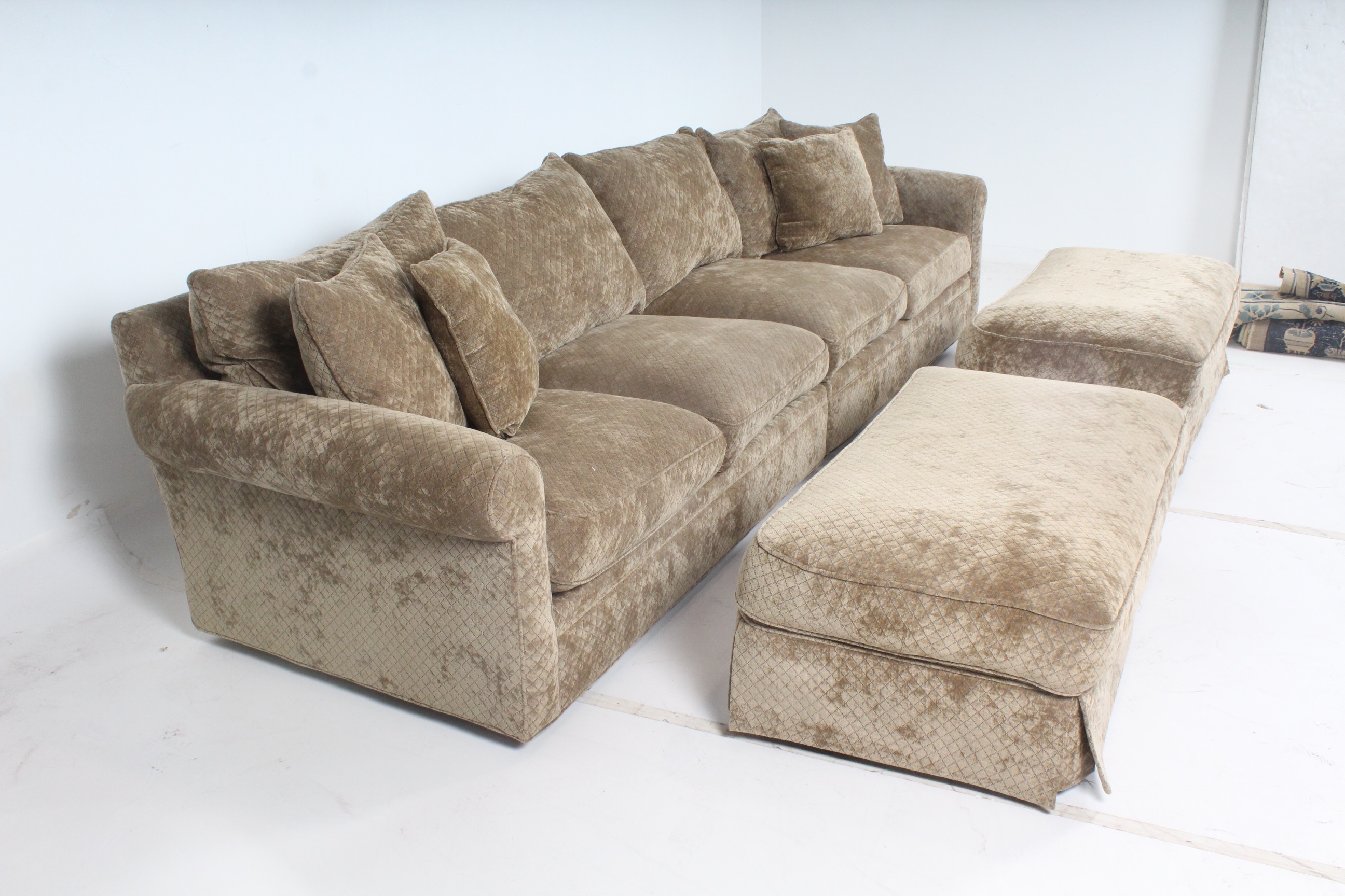 Camden Collection Contemporary Plush Sectional Sofa