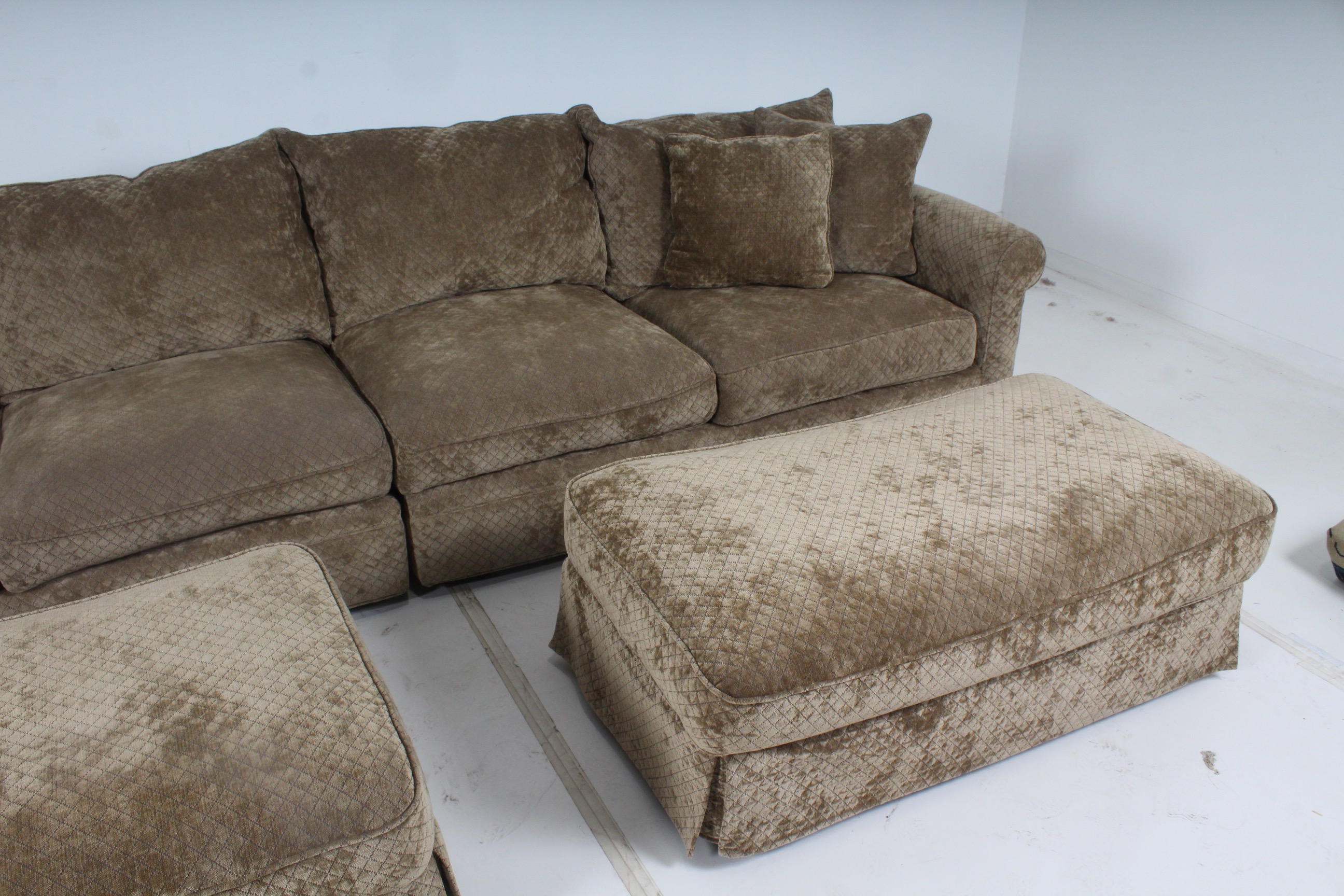 Camden Collection Contemporary Plush Sectional Sofa