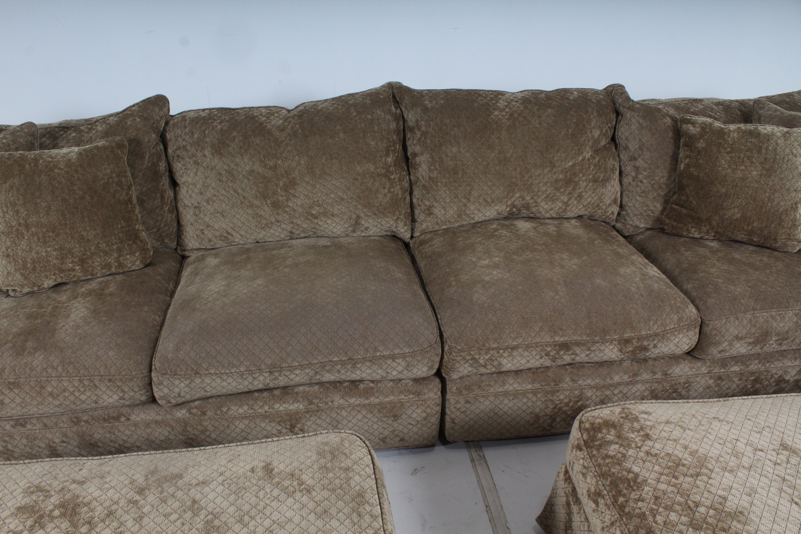 Camden Collection Contemporary Plush Sectional Sofa